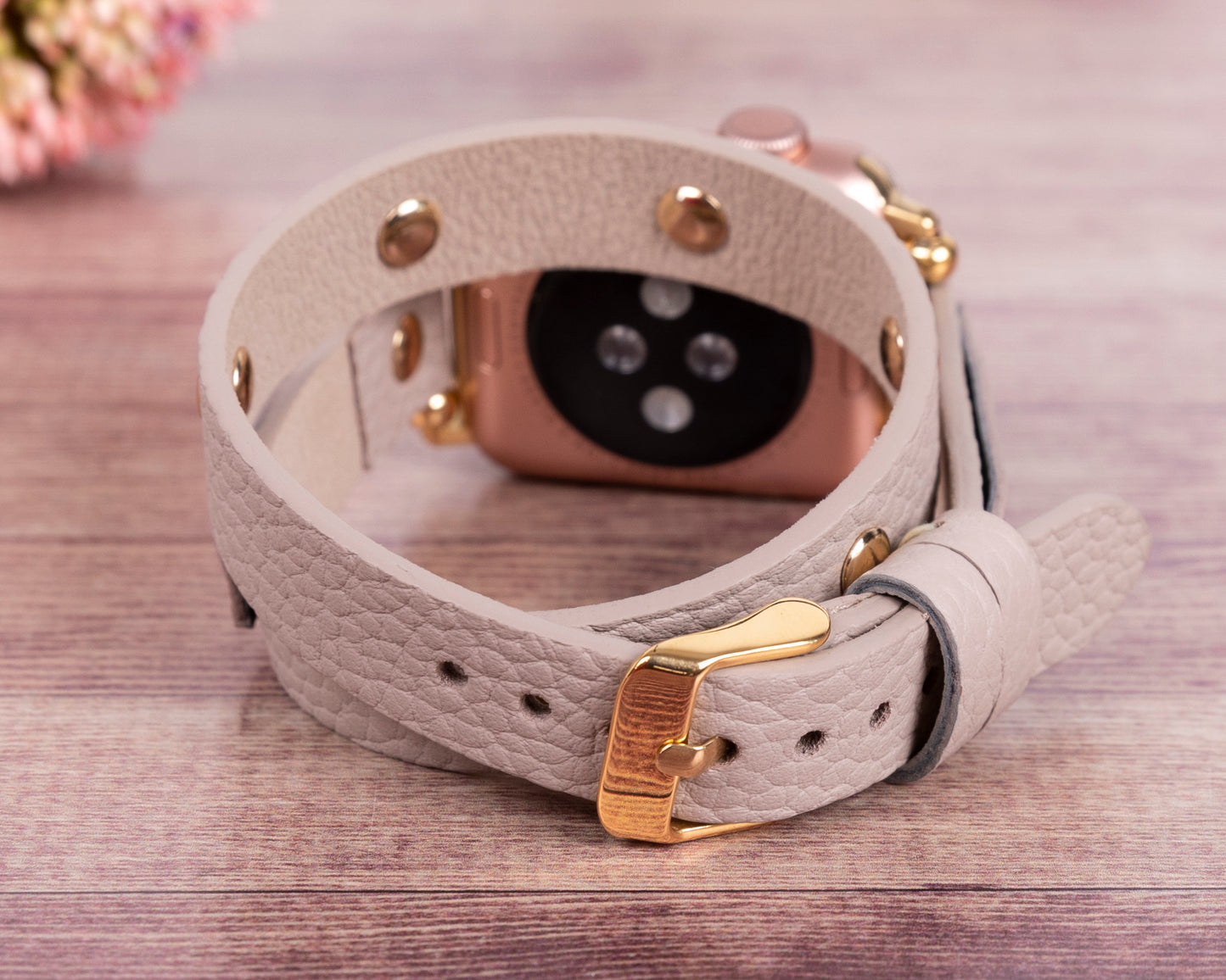 Tor Leather Apple Watch Band - Beige