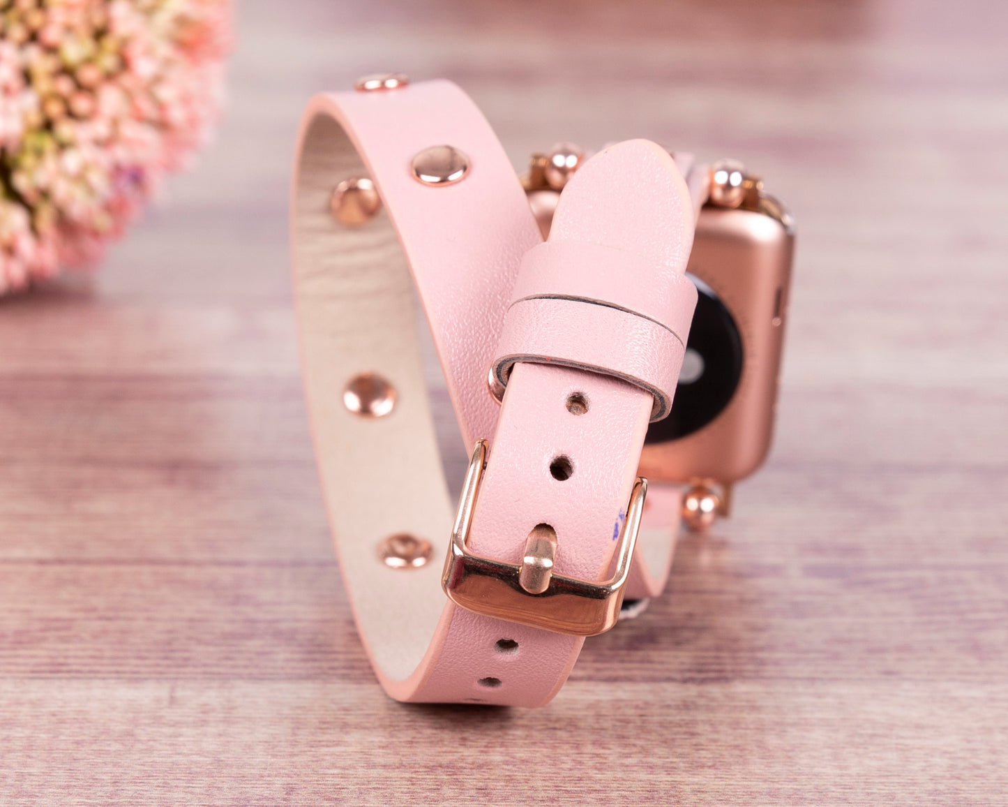 Tor Leather Apple Watch Band - Pink