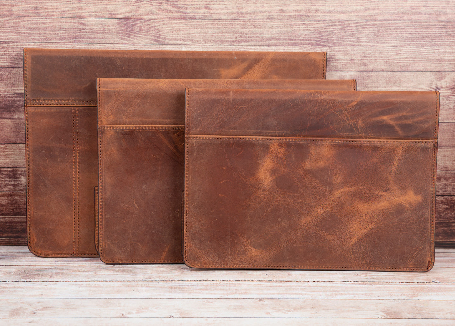 Macbook/Notebook Leather Case 13"/14"/16" - Teak Brown