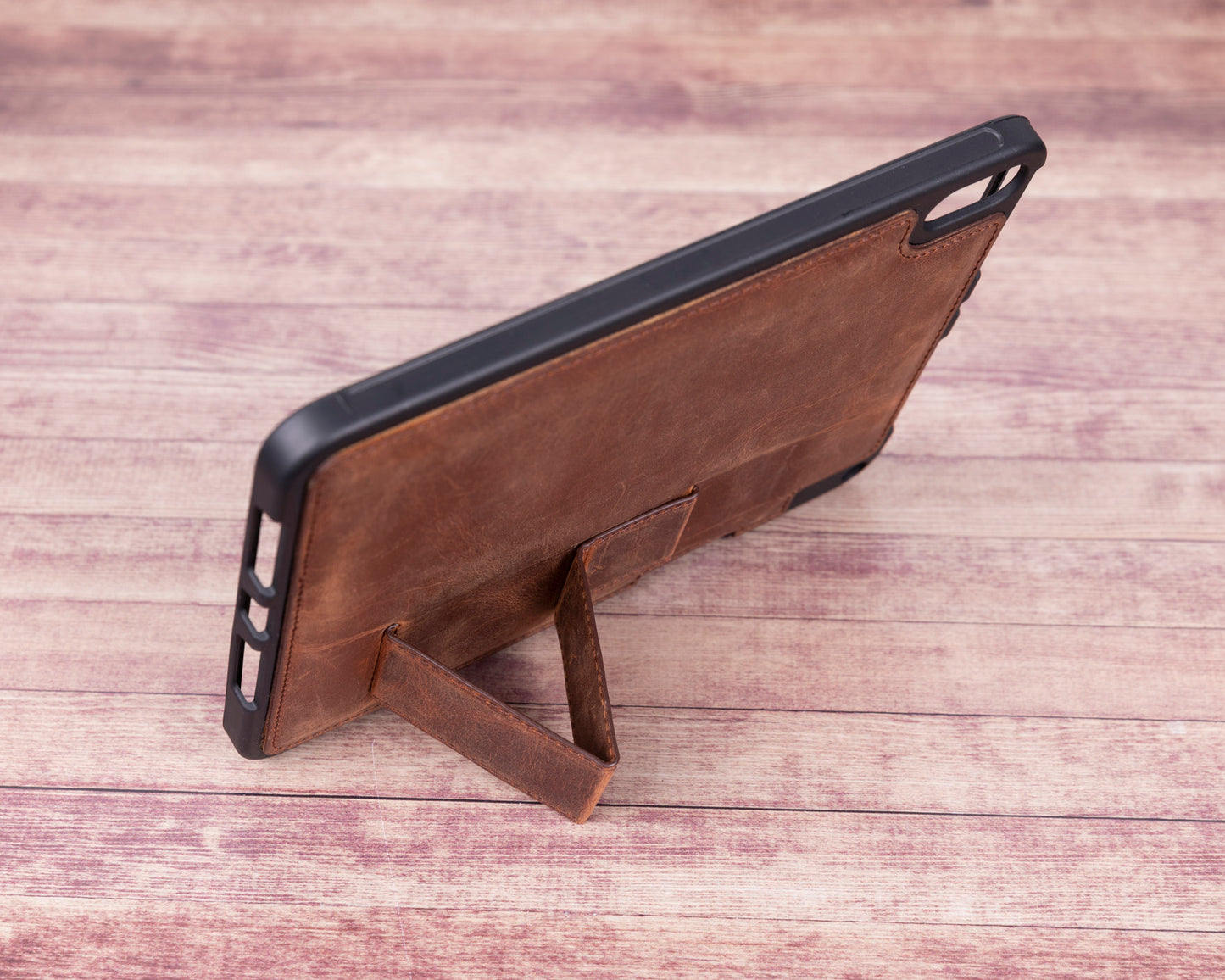 Apple iPad Mini (6") Leather Case - Teak Brown