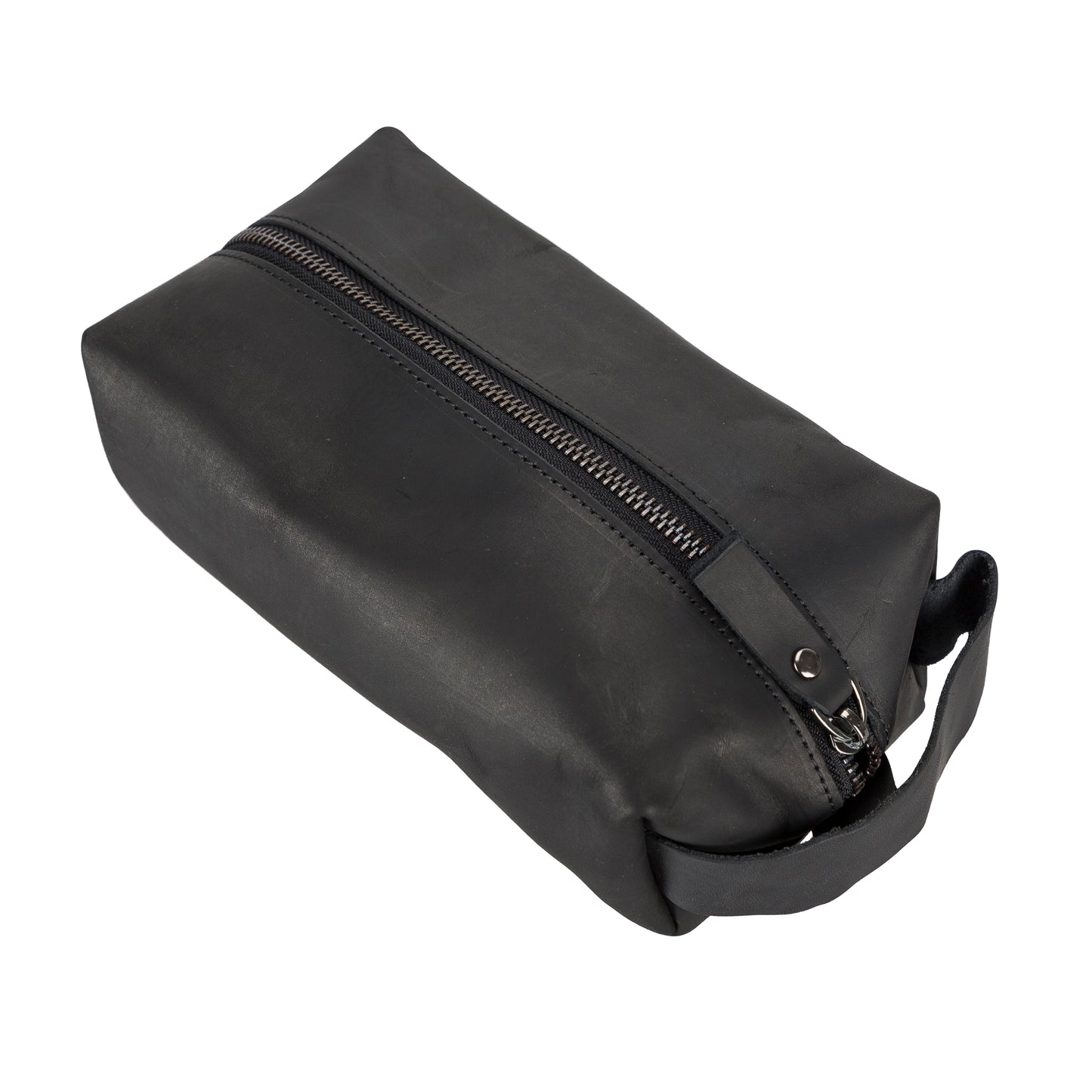 Leather Women Make Up Bag - Antic Black