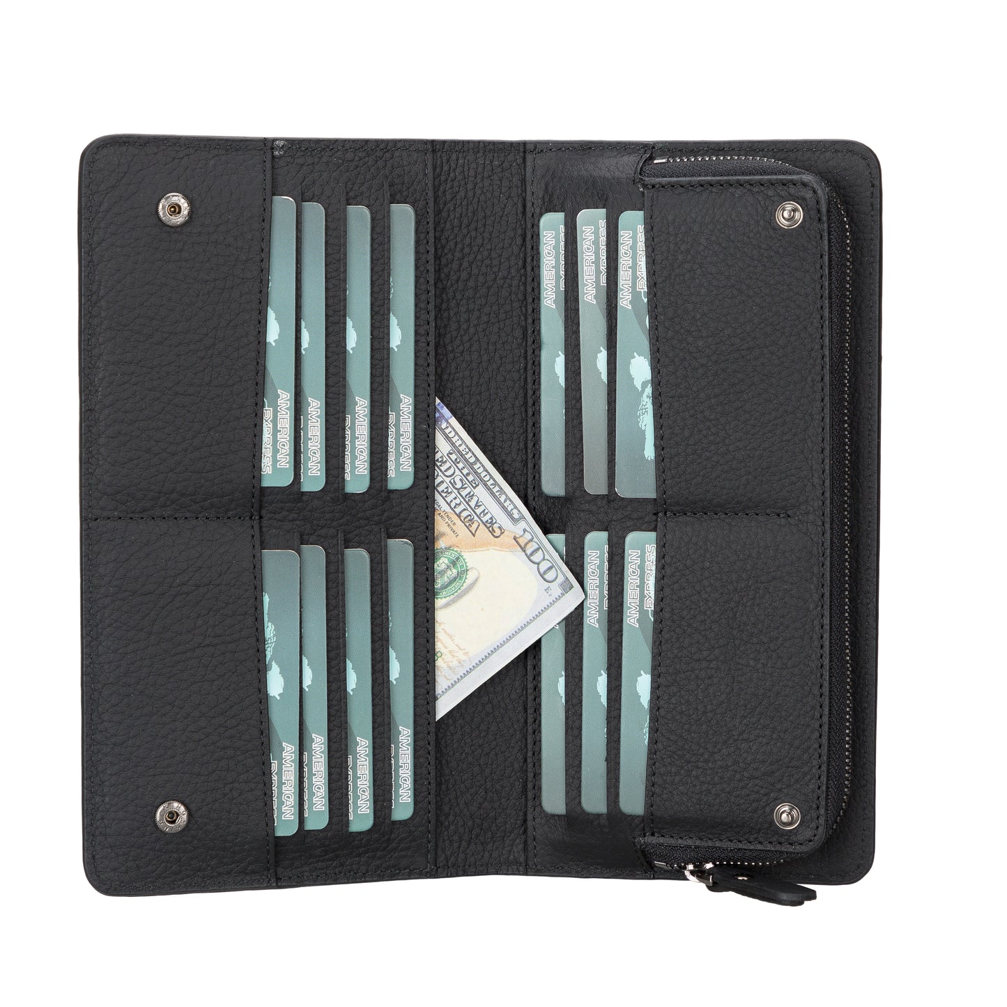 Ascona Leather Women Wallet - Black