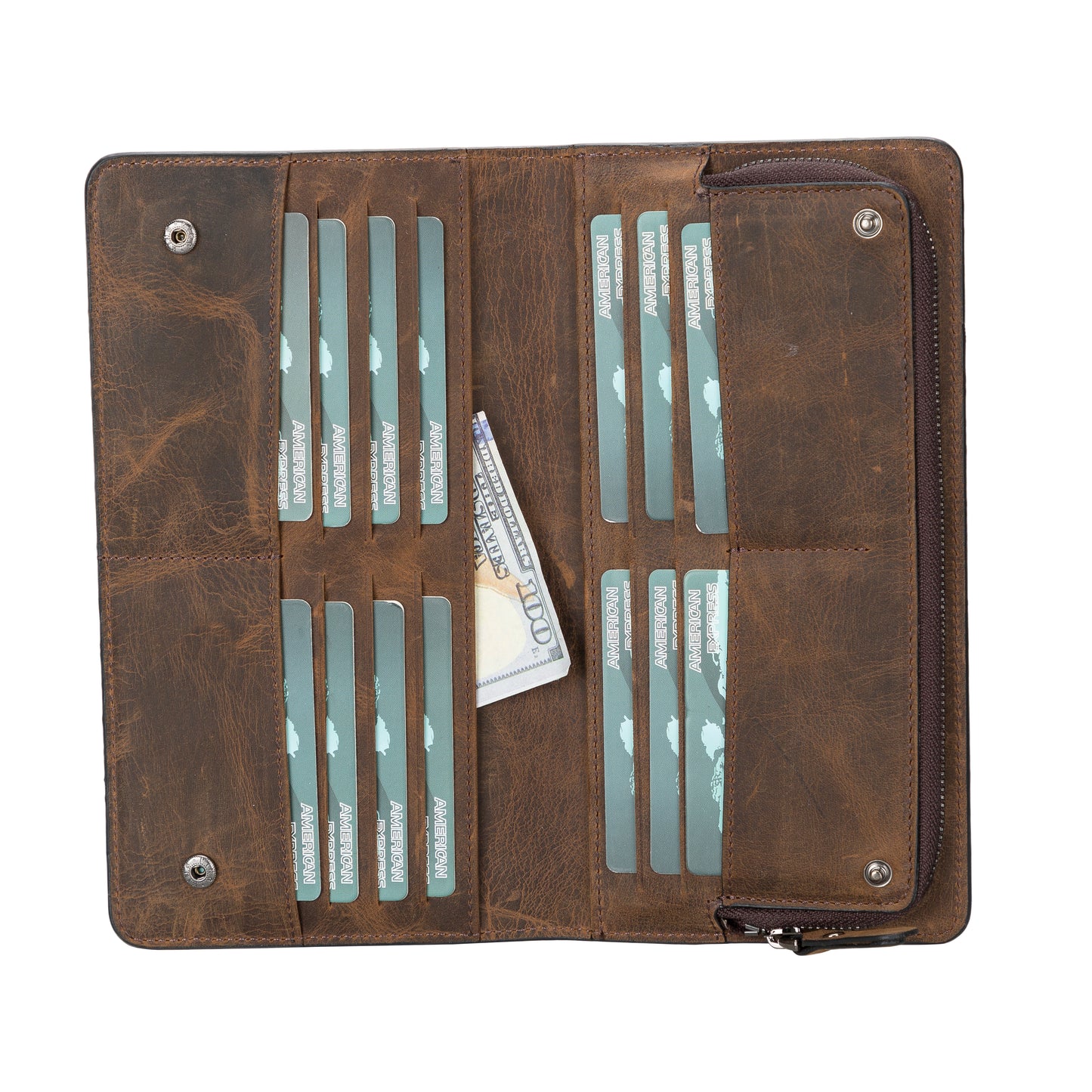 Ascona Leather Women Wallet - Brown