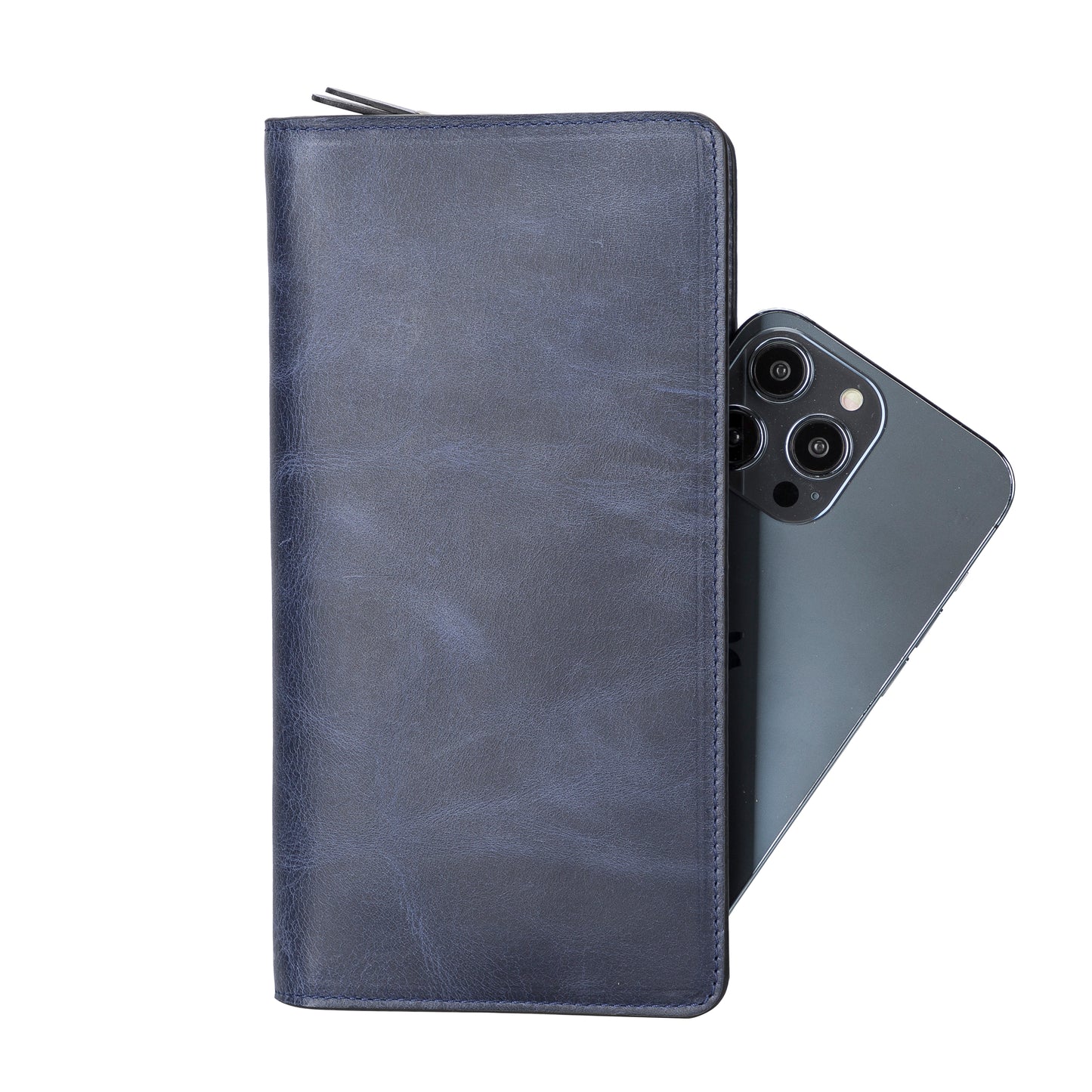 Ascona Leather Women Wallet - Blue