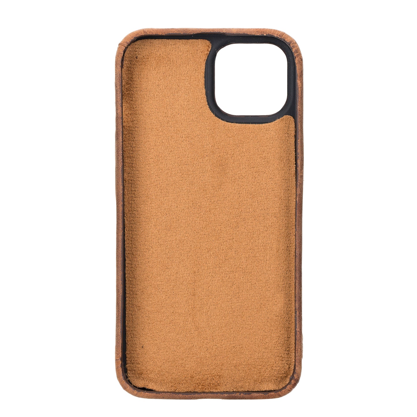 iPhone 14 (6.1") Full Leather MagSafe Snap On Case - Teak Brown