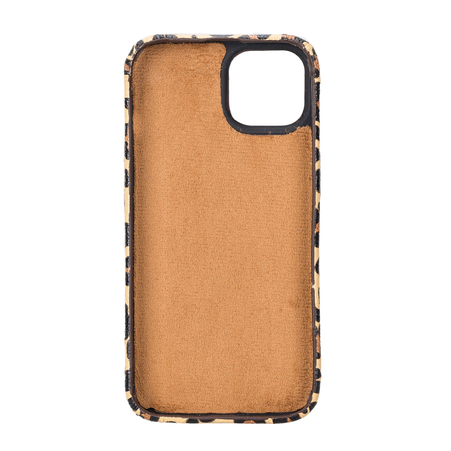 iPhone 14 (6.1") Full Leather MagSafe Snap On Case - Leopard