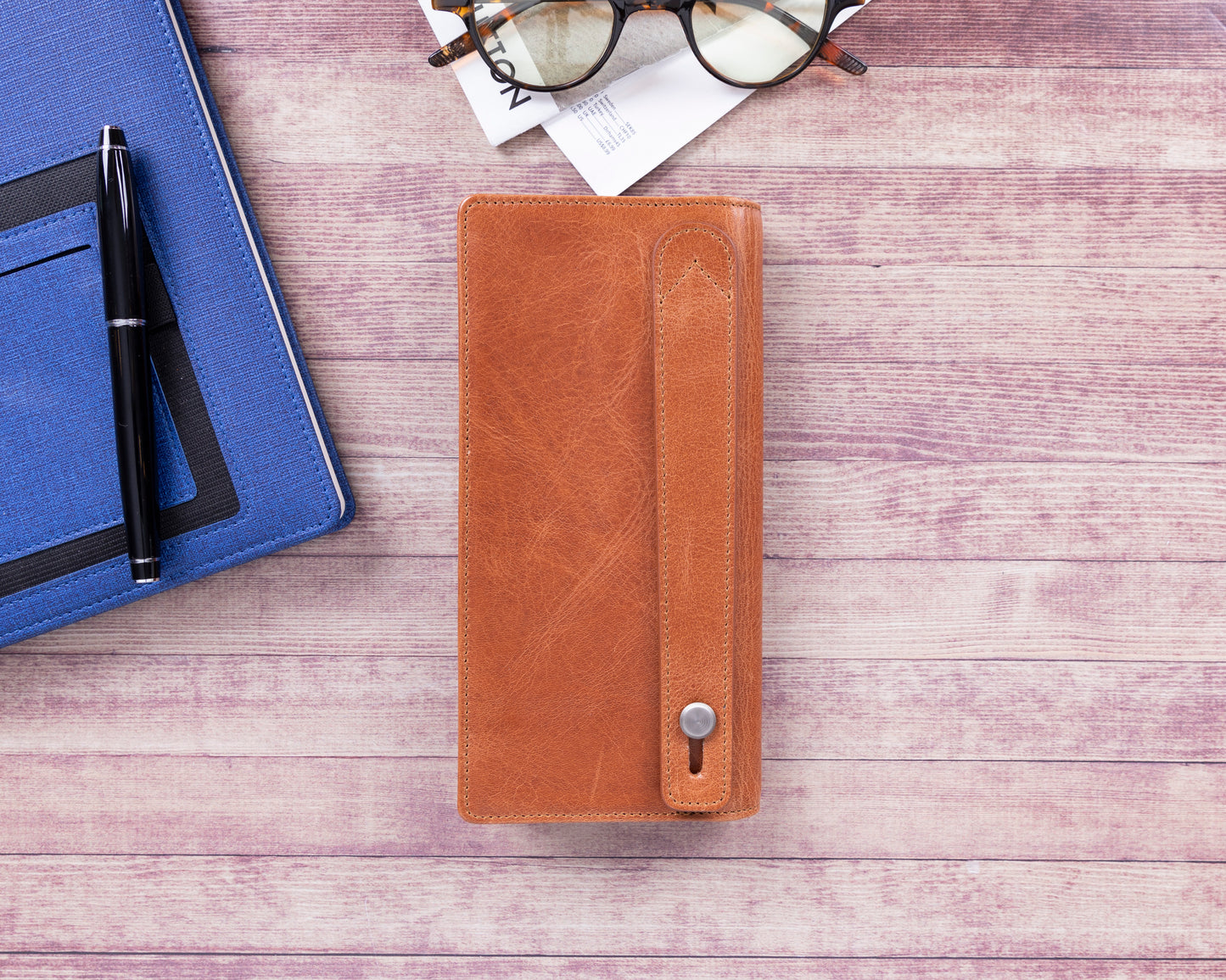 Basel Leather Women Wallet - Brown