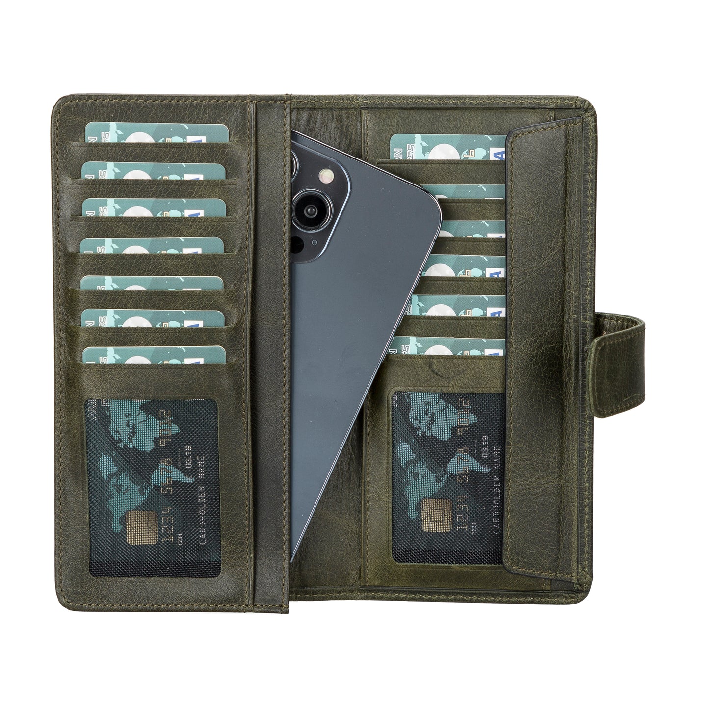 Coppet Leather Women Wallet - Green