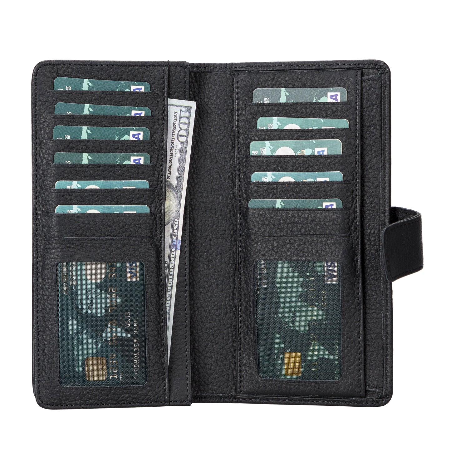 Coppet Leather Women Wallet - Black