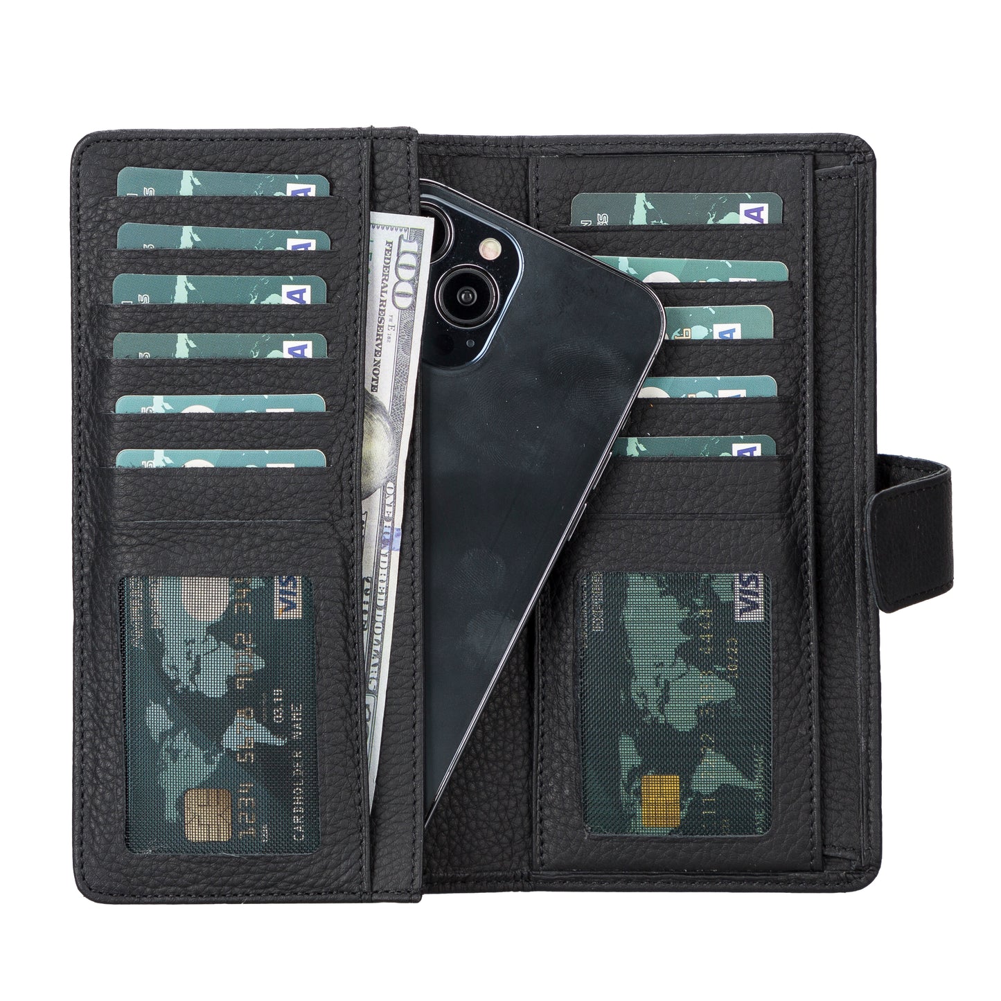 Coppet Leather Women Wallet - Black