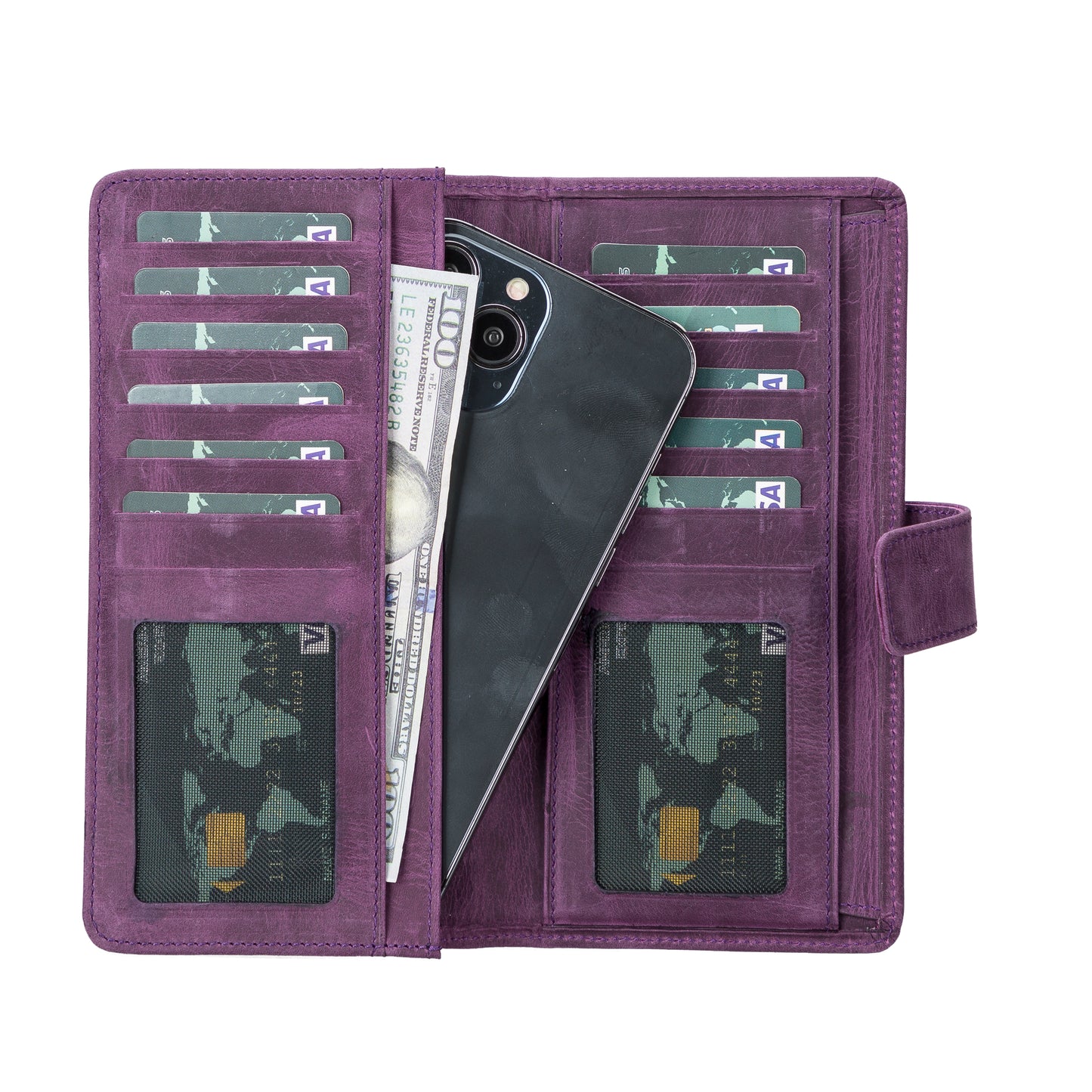 Coppet Leather Women Wallet - Purple