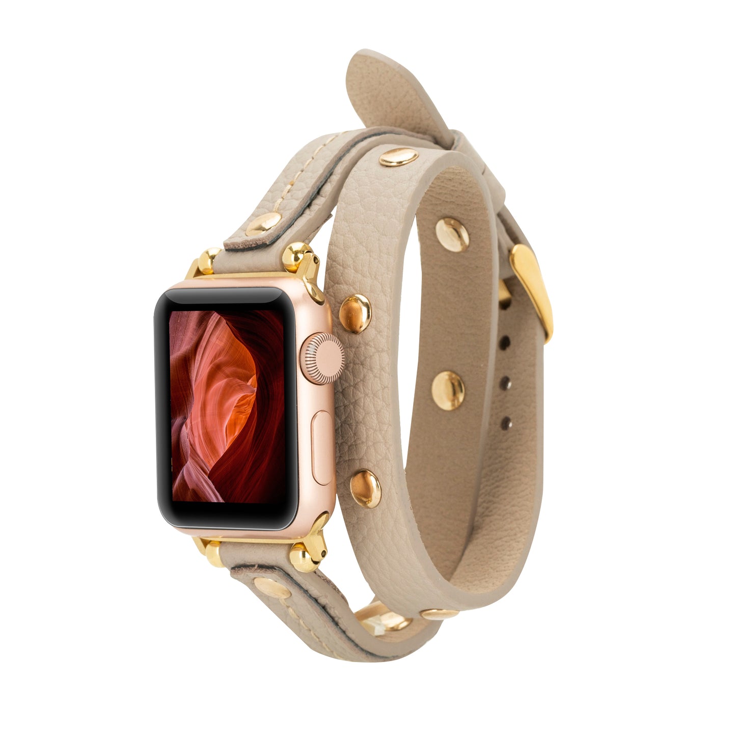 Tor Leather Apple Watch Band - Beige