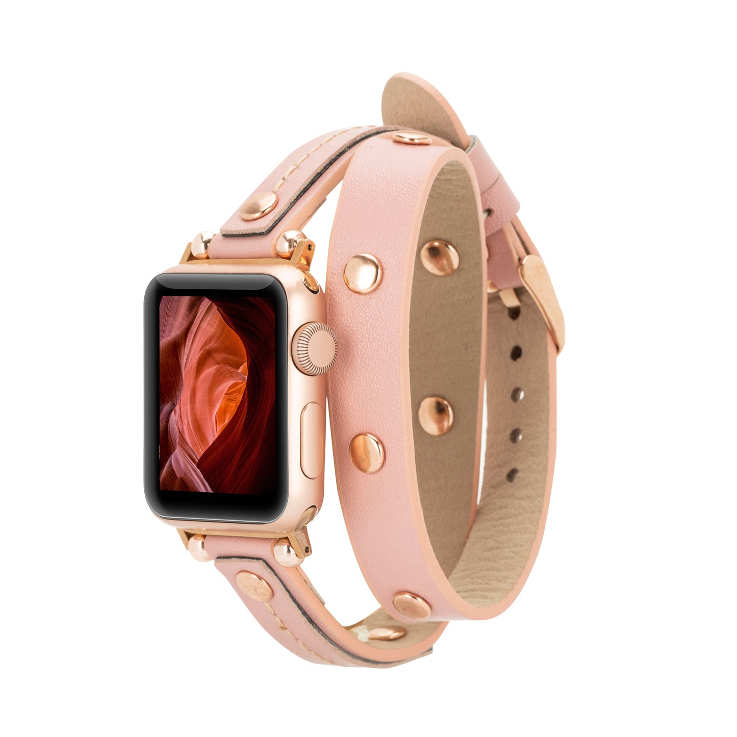 Tor Leather Apple Watch Band - Pink