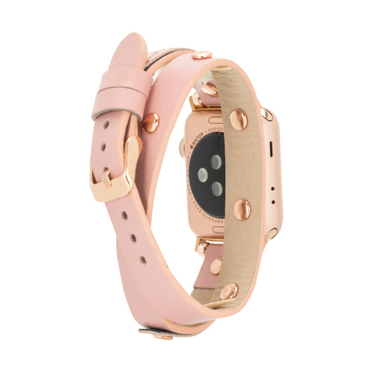 Tor Leather Apple Watch Band - Pink