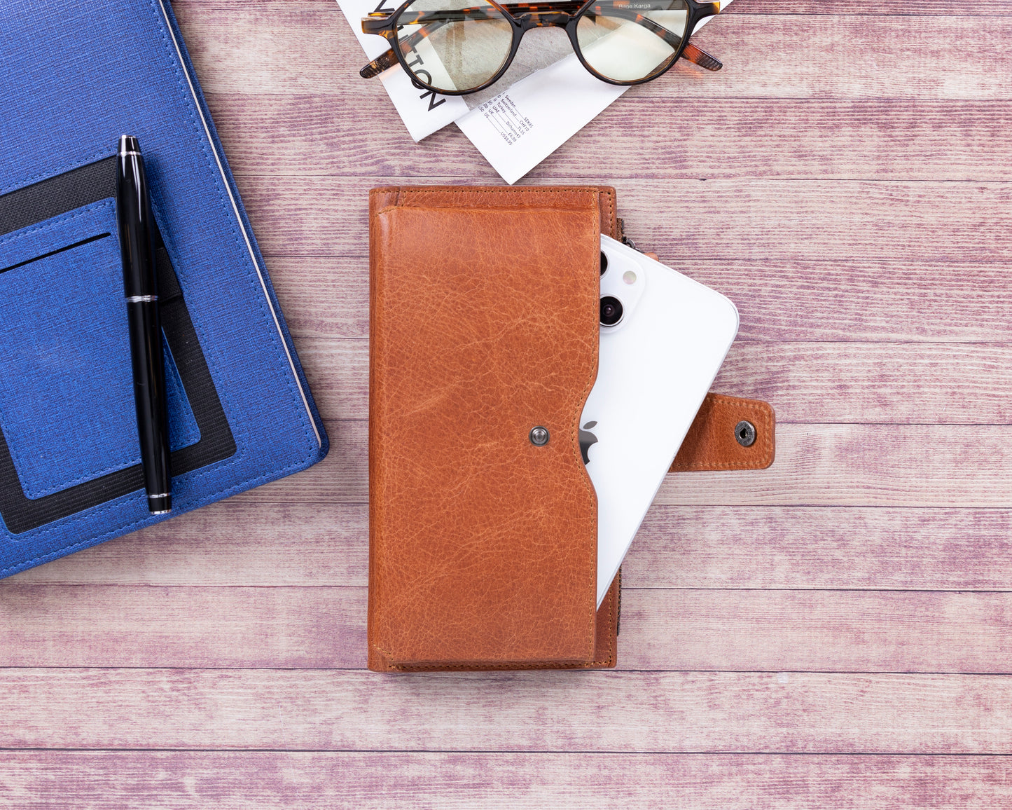 Lozan Leather Women Wallet - Brown