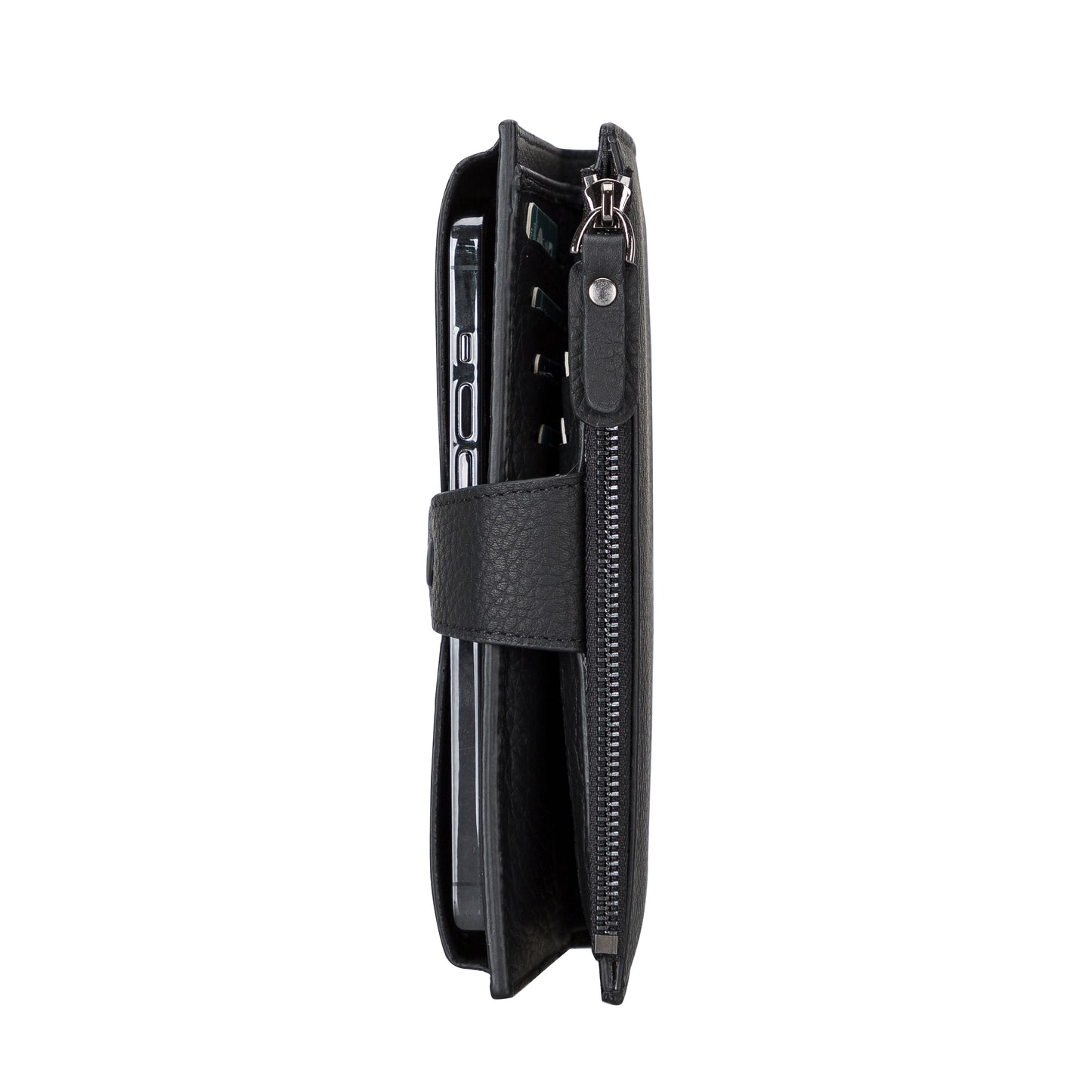 Lozan Leather Women Wallet - Palled Black