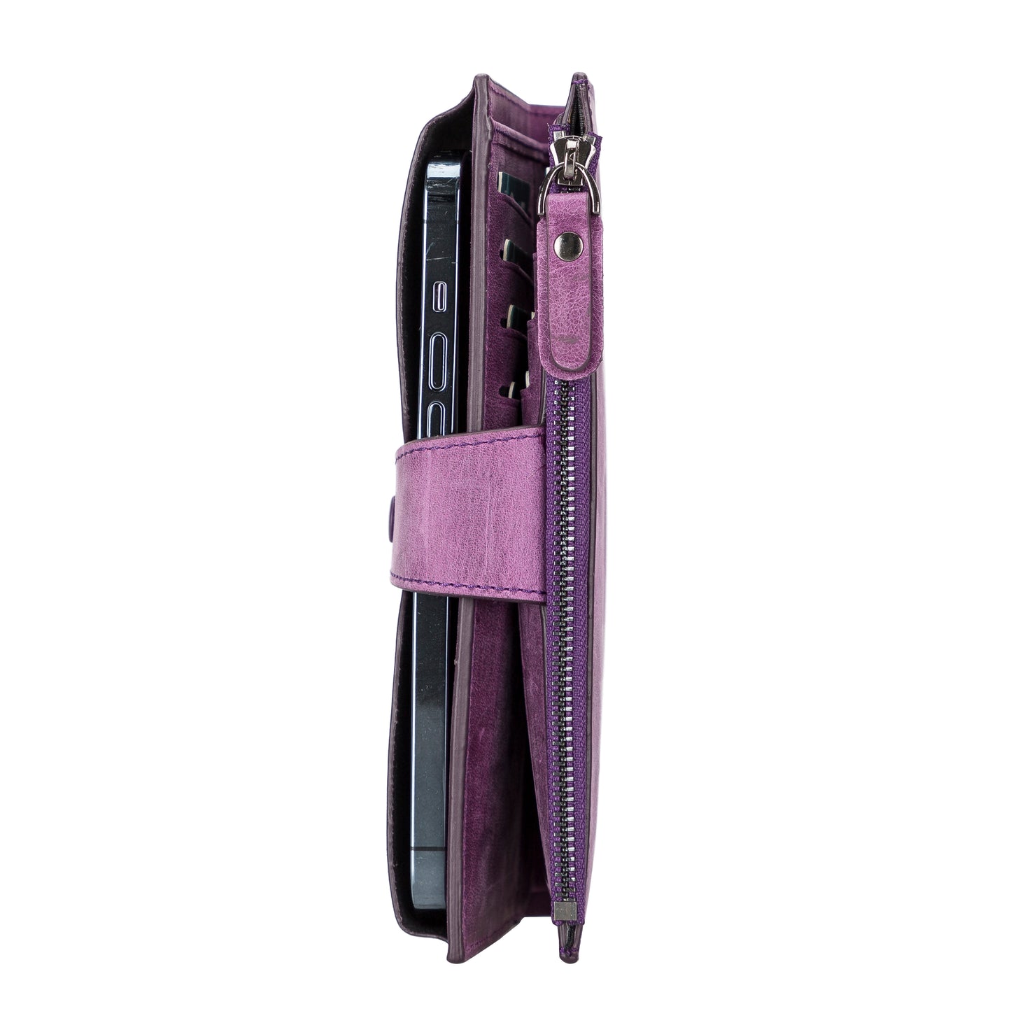 Lozan Leather Women Wallet - Purple