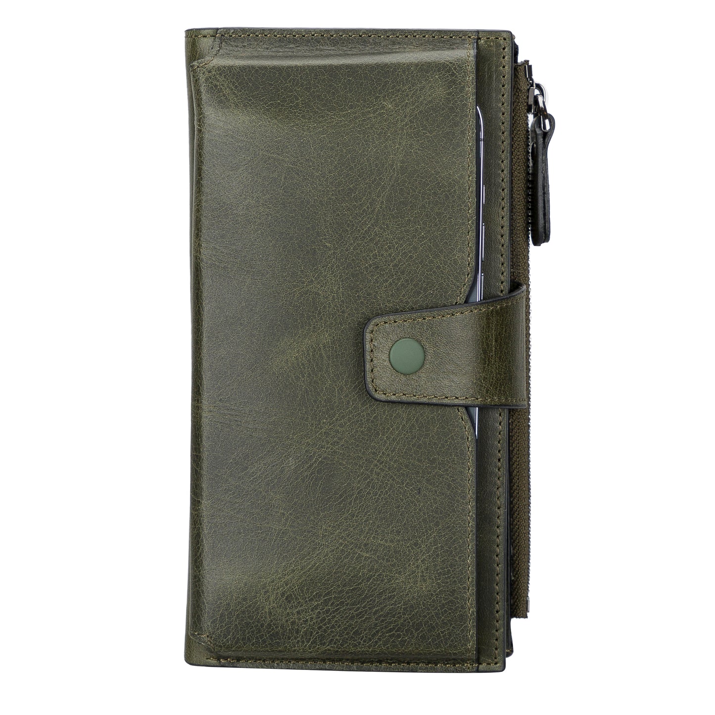 Lozan Leather Women Wallet - Green