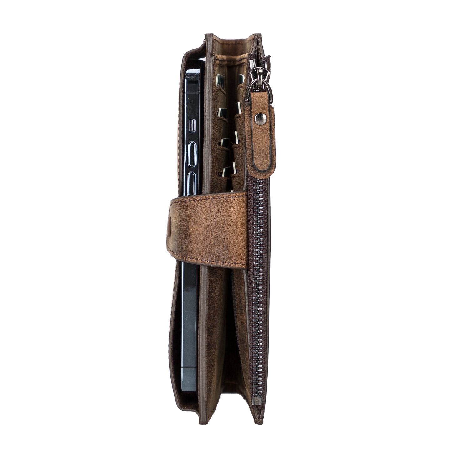 Lozan Leather Women Wallet - Teak Brown