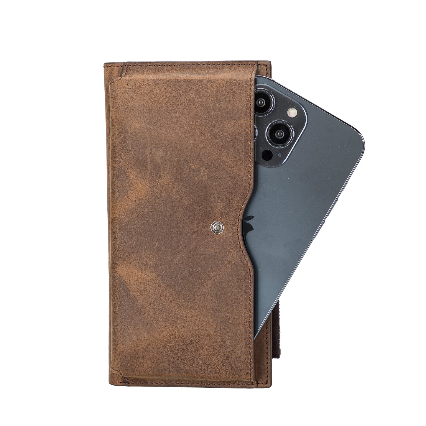 Lozan Leather Women Wallet - Teak Brown