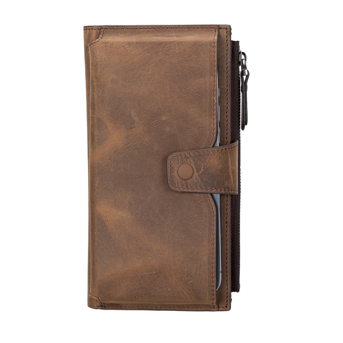 Lozan Leather Women Wallet - Teak Brown