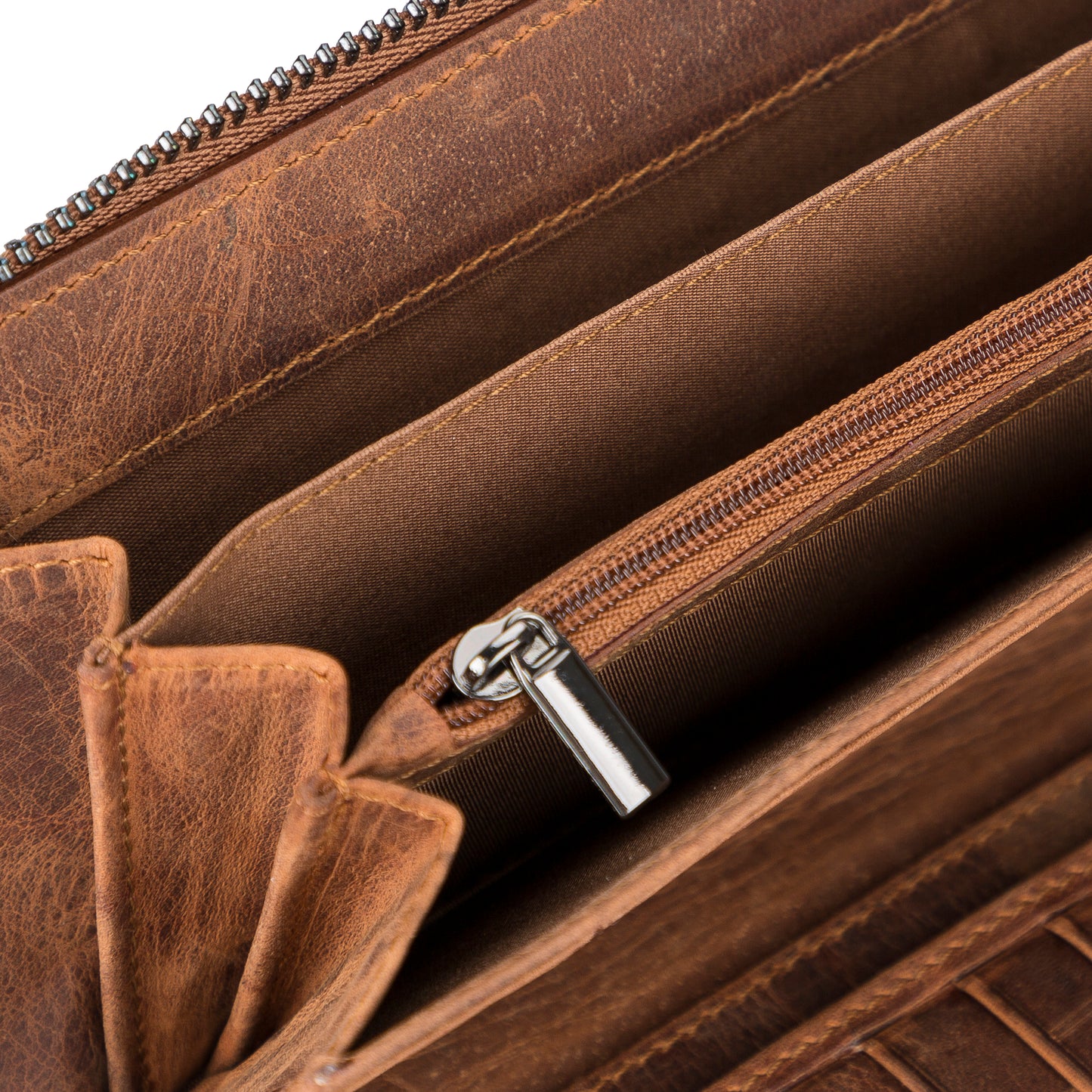 Nikea Leather Women Wallet - Teak Brown