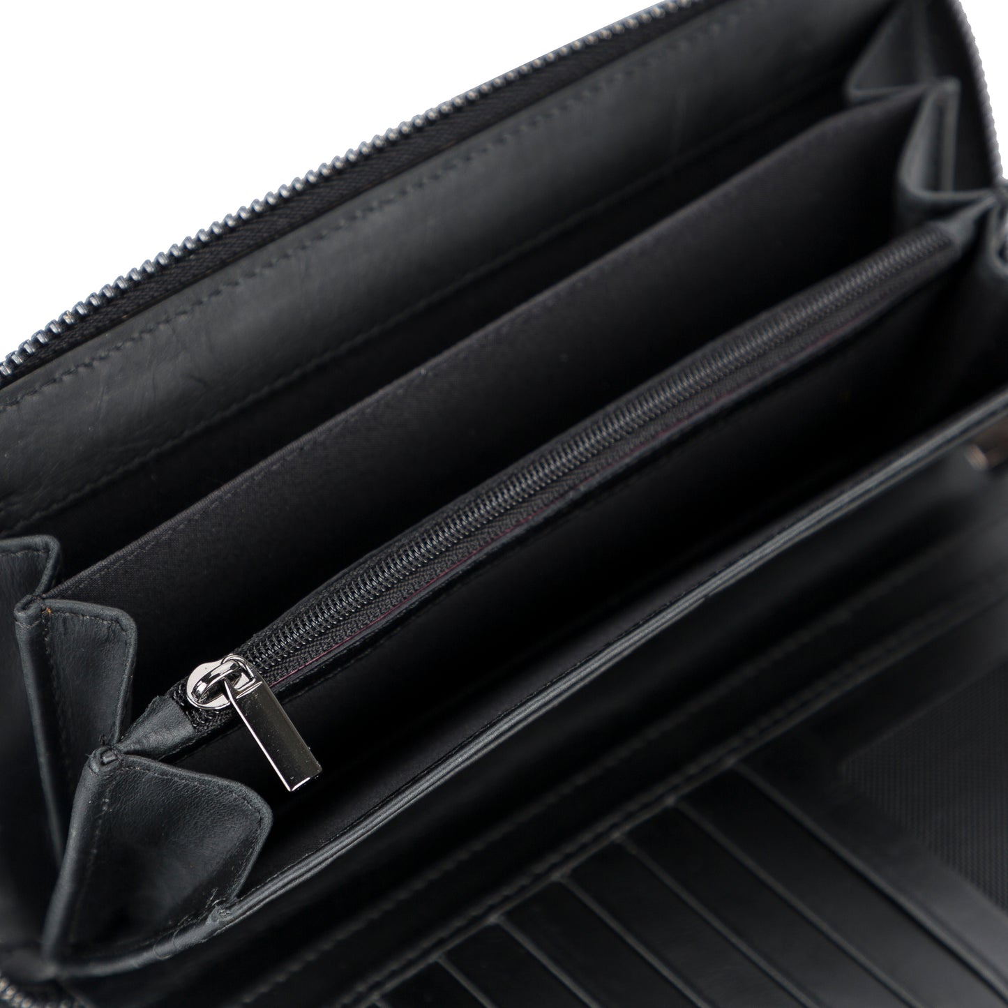 Nikea Leather Women Wallet - Rustic Black