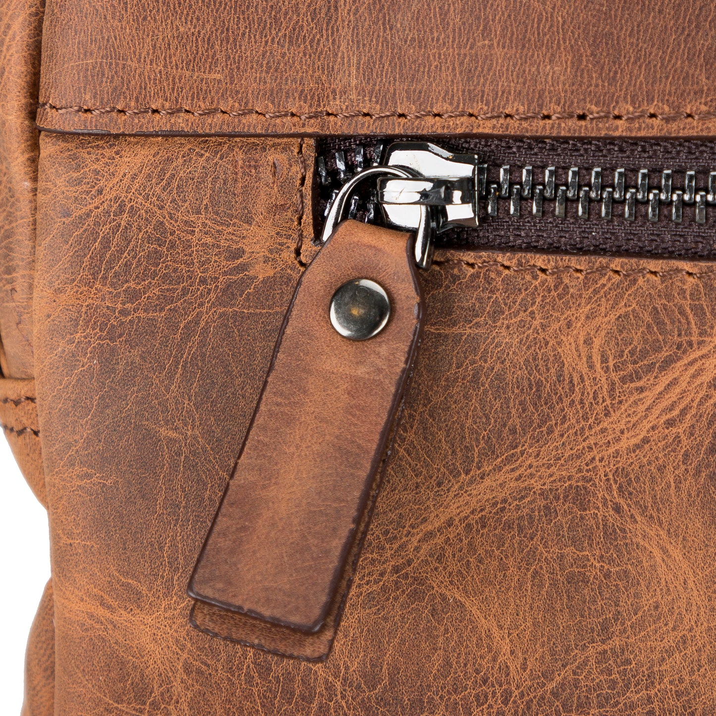 Leather Notebook/Macbook Bag 16" - Teak Brown