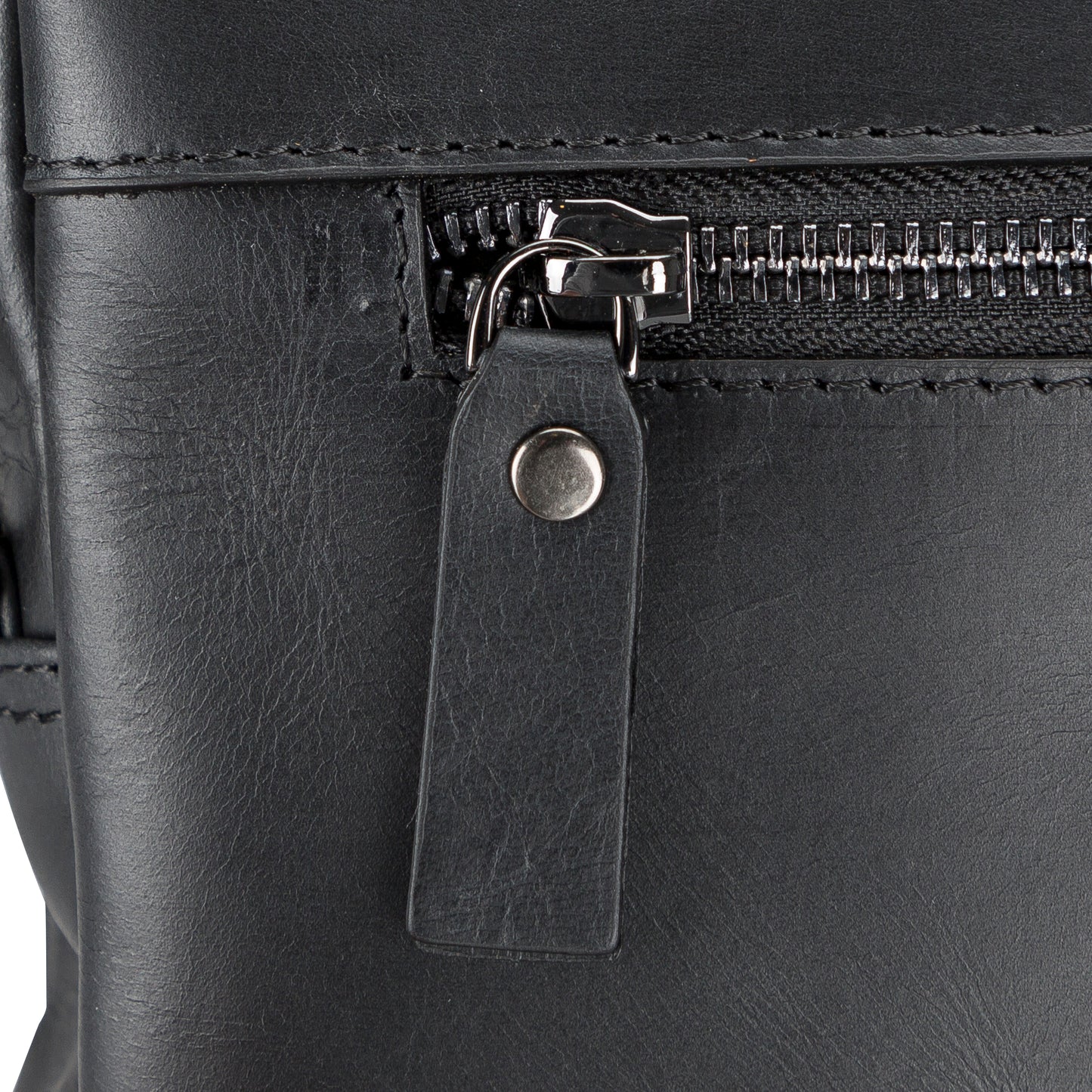 Leather Notebook/Macbook Bag 14" - Rustic Black