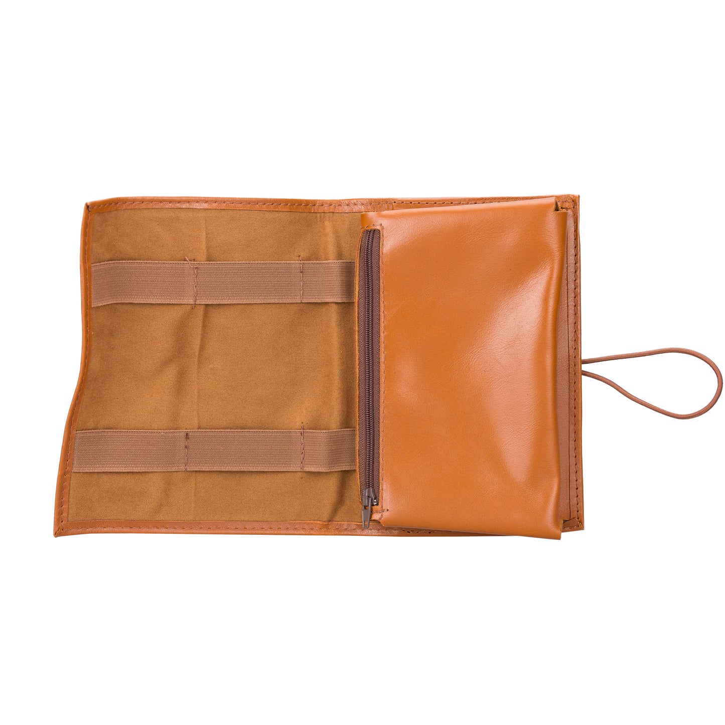 Leather Cable Organizer - Rustic Brown