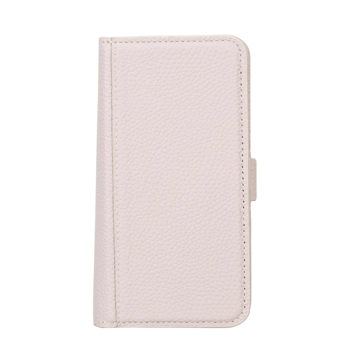 iPhone 14 Pro (6.1") Leather MagSafe RFID Detachable Double Wallet Case - Beige