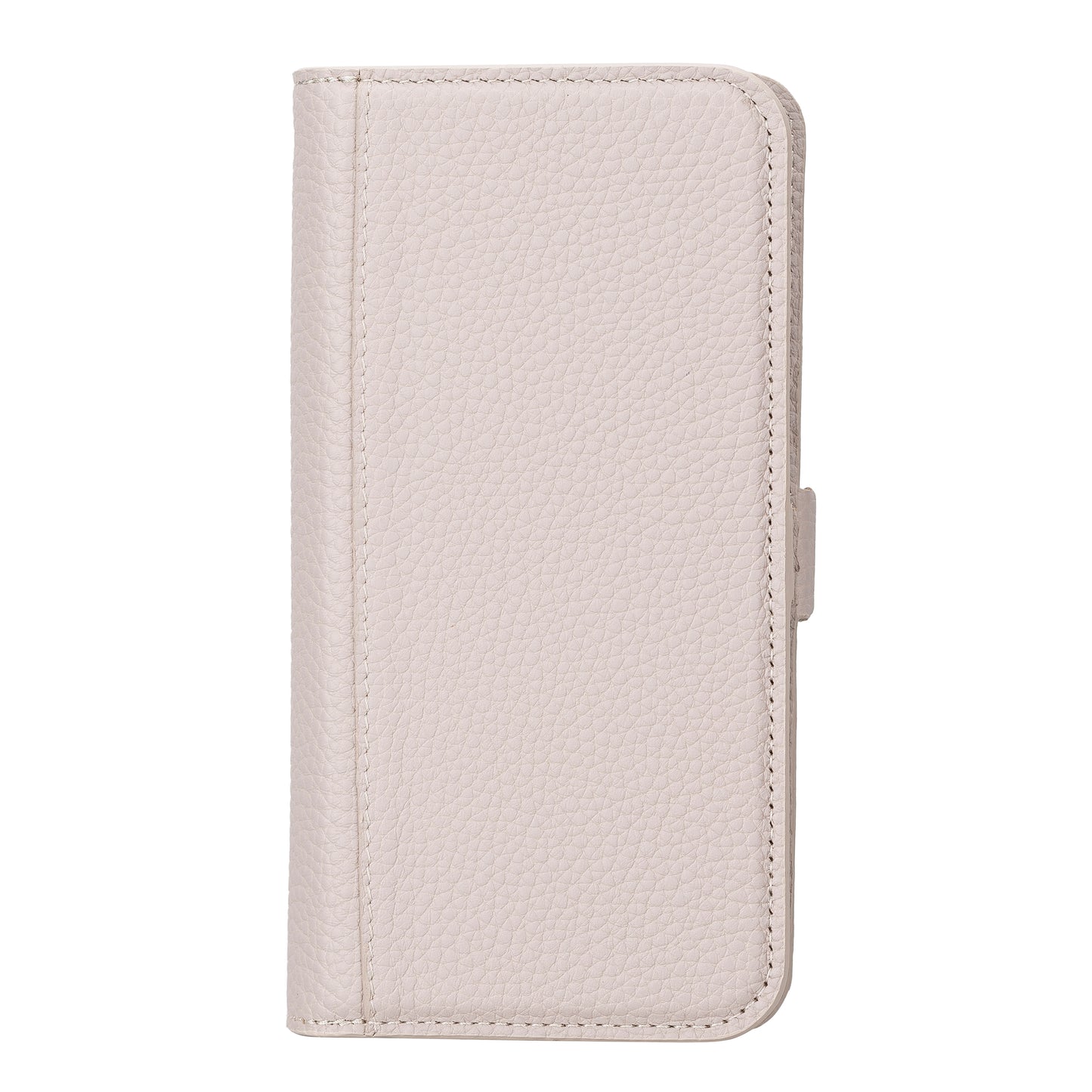 iPhone 14 Pro Max (6.7") Leather MagSafe RFID Detachable Double Wallet Case - Beige