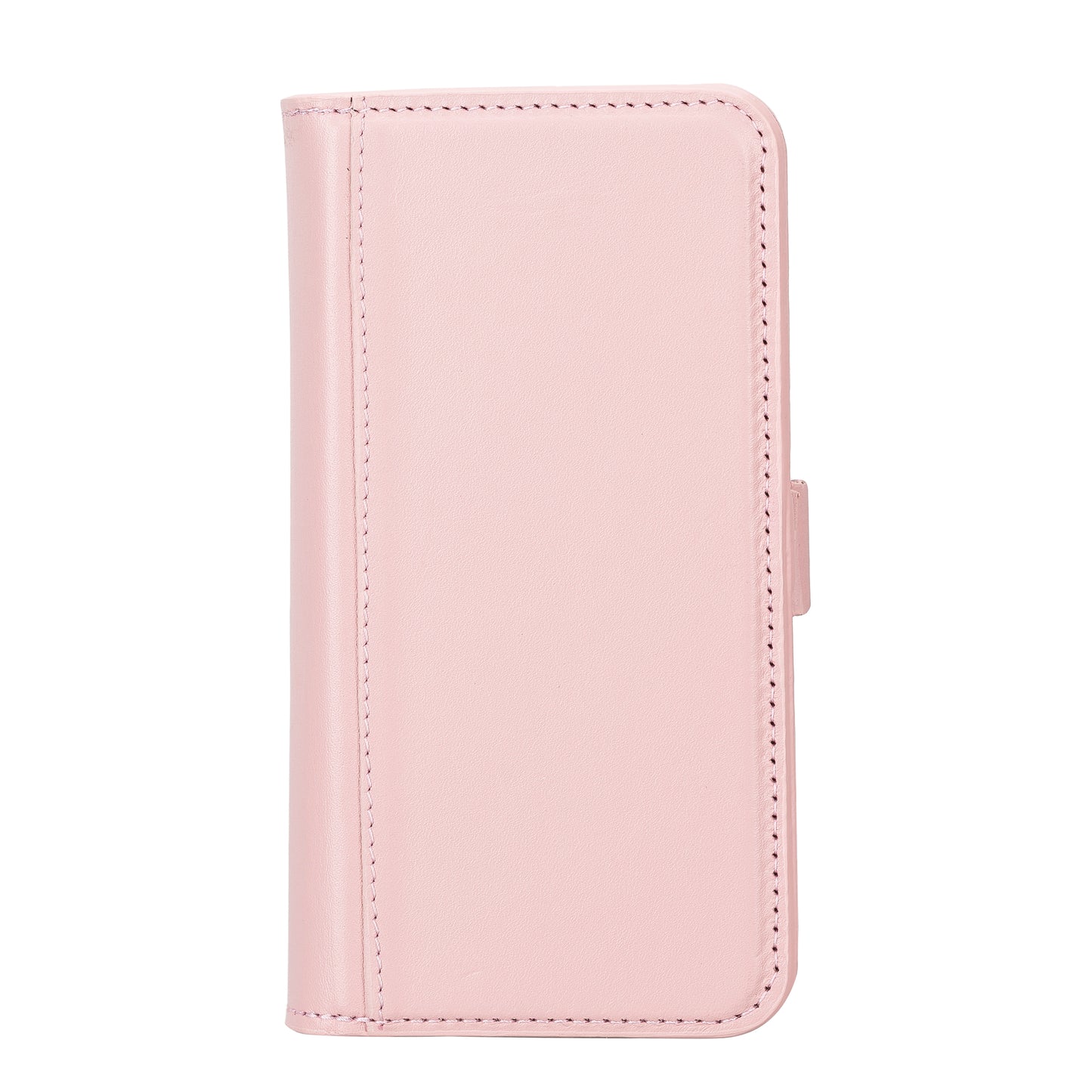 iPhone 14 Pro (6.1") Leather MagSafe RFID Detachable Double Wallet Case - Pink