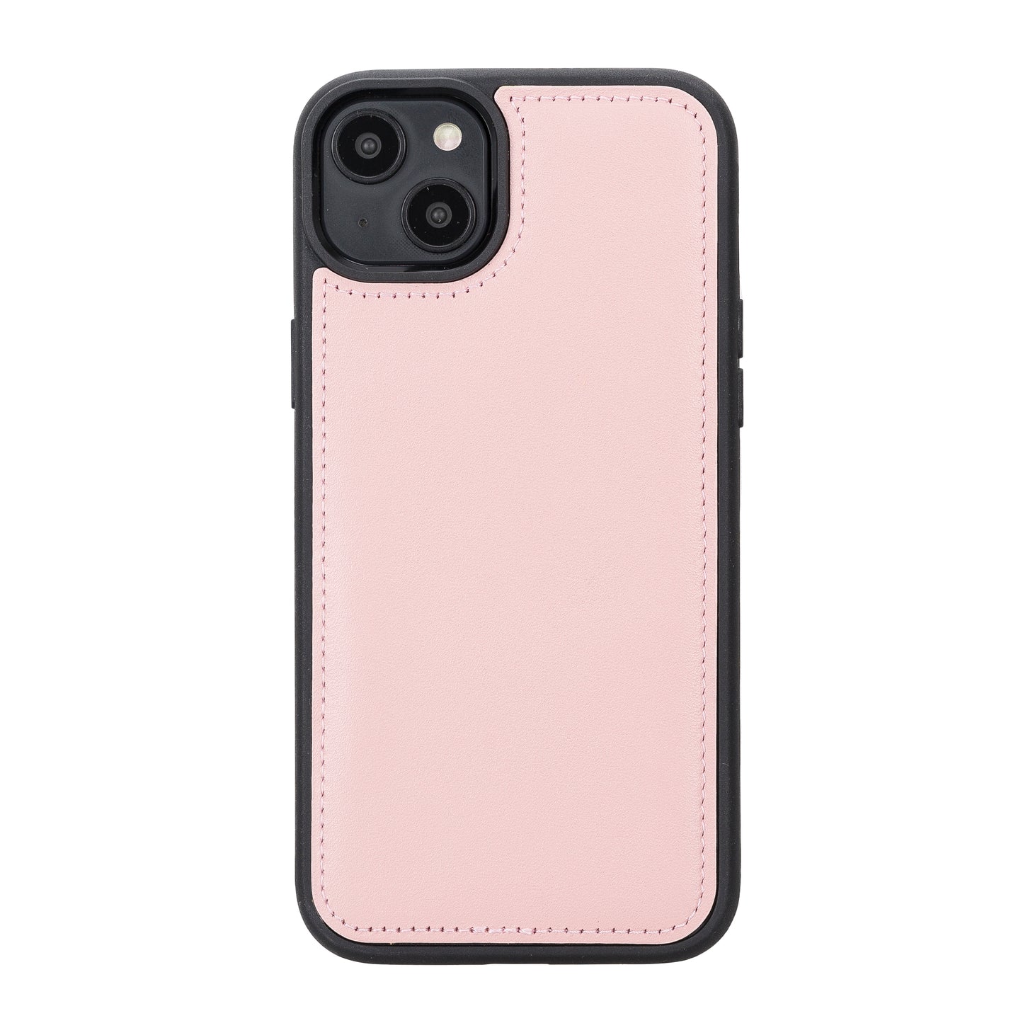 iPhone 14 Plus (6.7") Leather MagSafe RFID Detachable Double Wallet Case - Pink