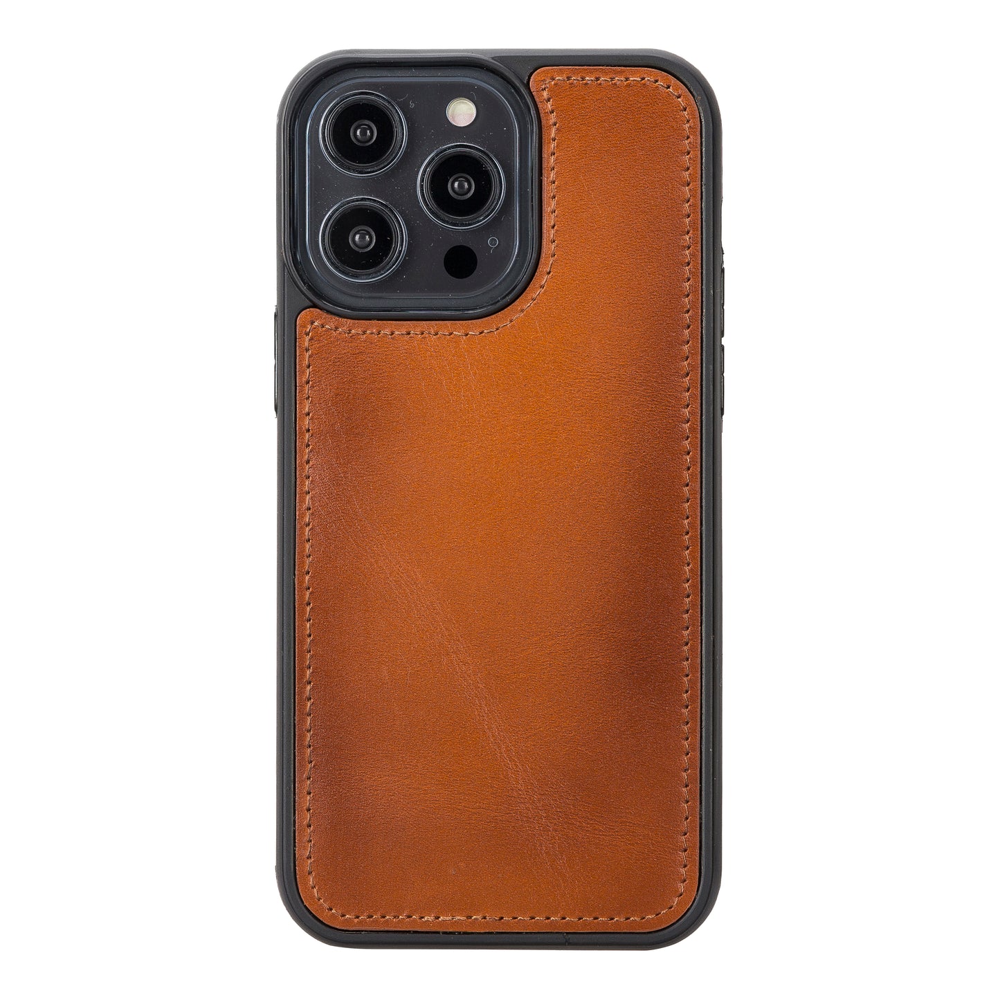 iPhone 14 Pro Max (6.7") Leather MagSafe RFID Detachable Double Wallet Case - Rustic Brown