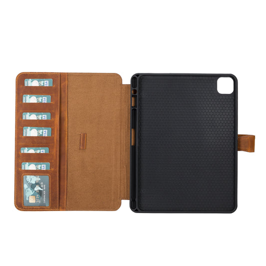 Apple iPad Pro (12.9") Leather Detachable Wallet Case - Brown
