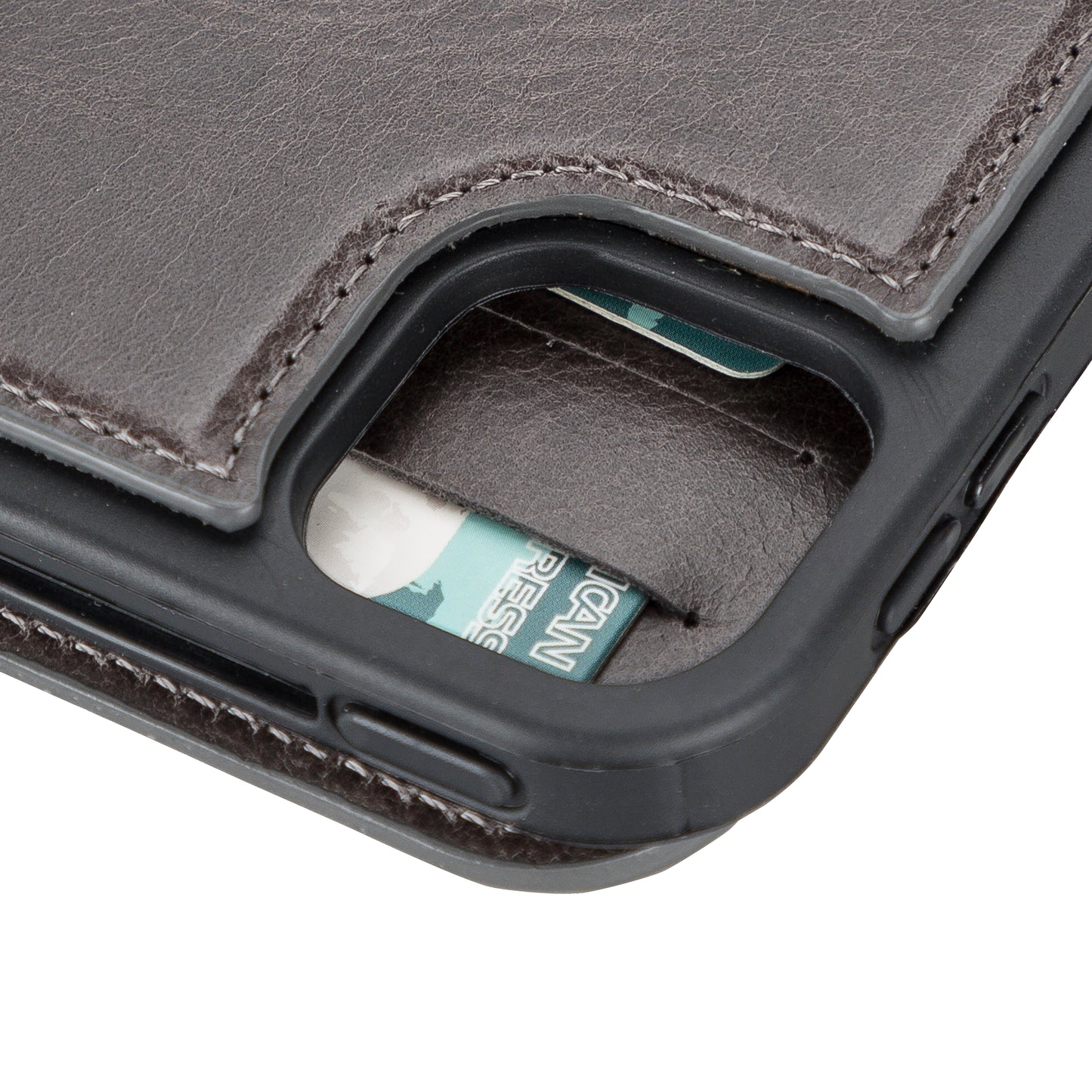 Apple iPad Pro (11") Leather Detachable Wallet Case - Rustic Black