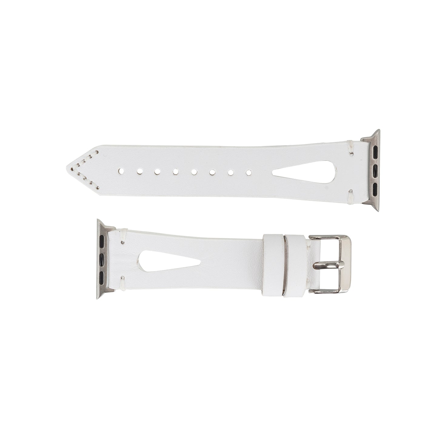 Caen Leather Apple Watch Band - White