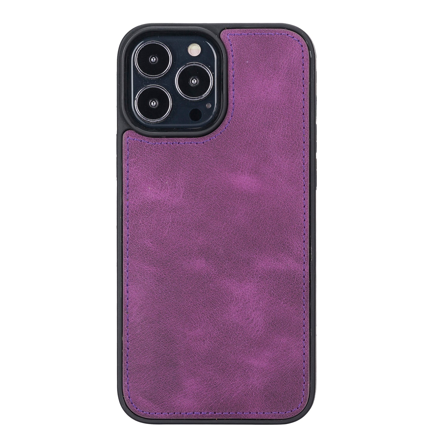 iPhone 13 Pro Max (6.7") Leather MagSafe RFID Magnetic Detachable Wallet Case - Purple