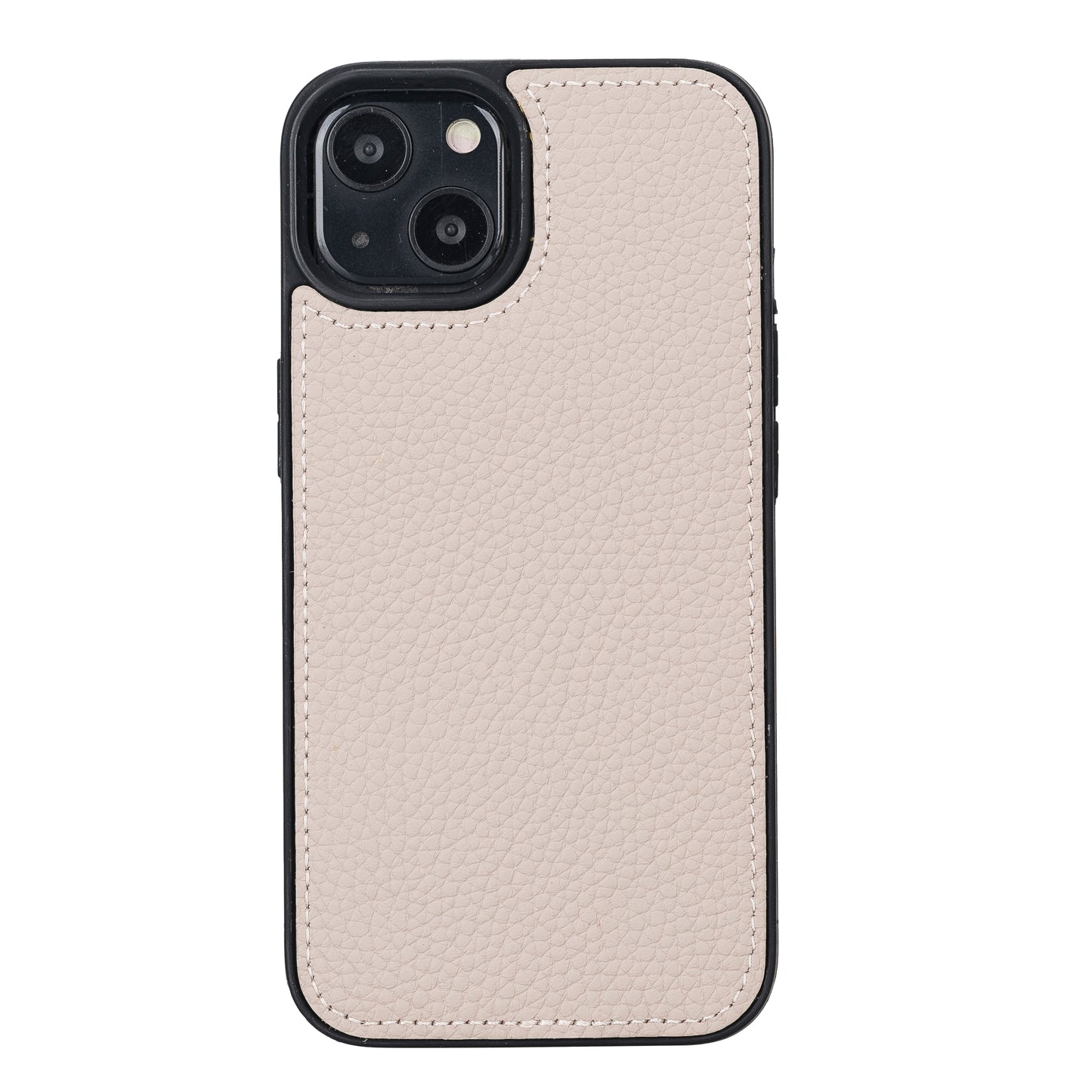 iPhone 13 (6.1") Leather MagSafe RFID Magnetic Detachable Wallet Case - Beige