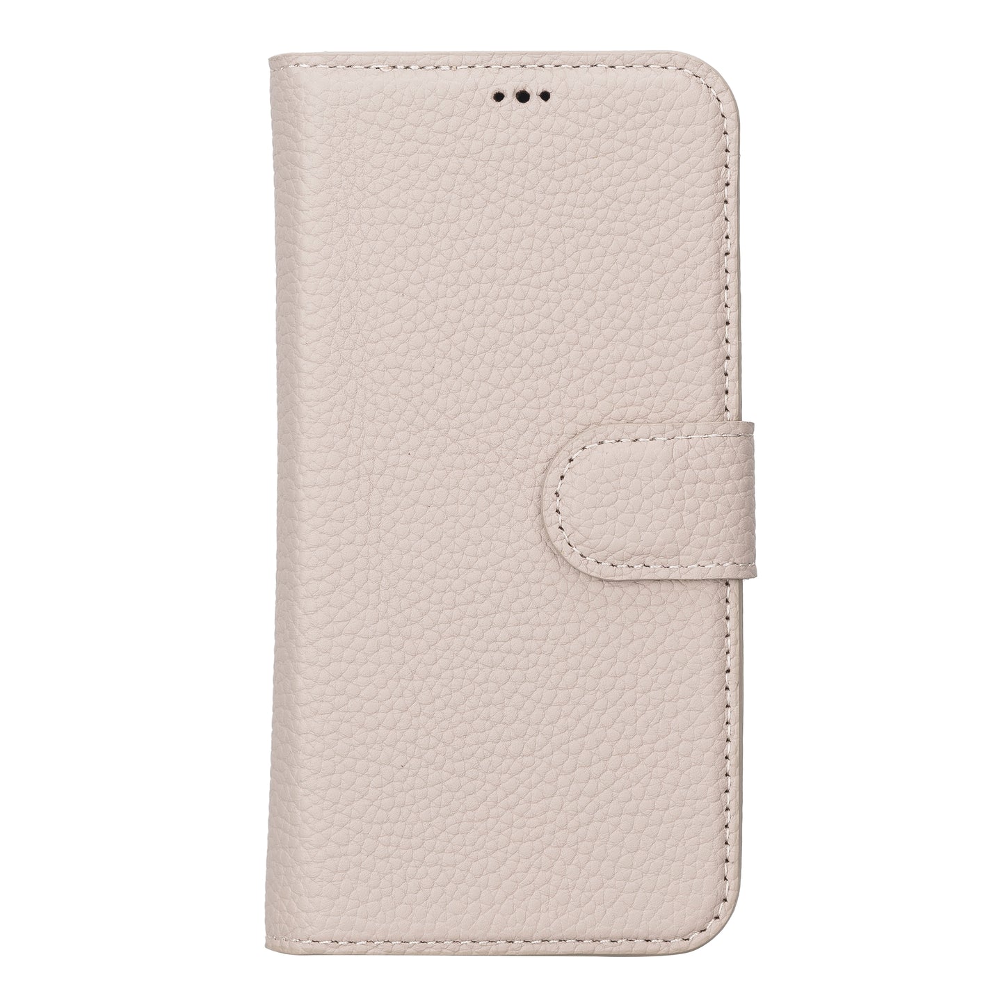 iPhone 13 Pro (6.1") Leather MagSafe RFID Magnetic Detachable Wallet Case - Beige