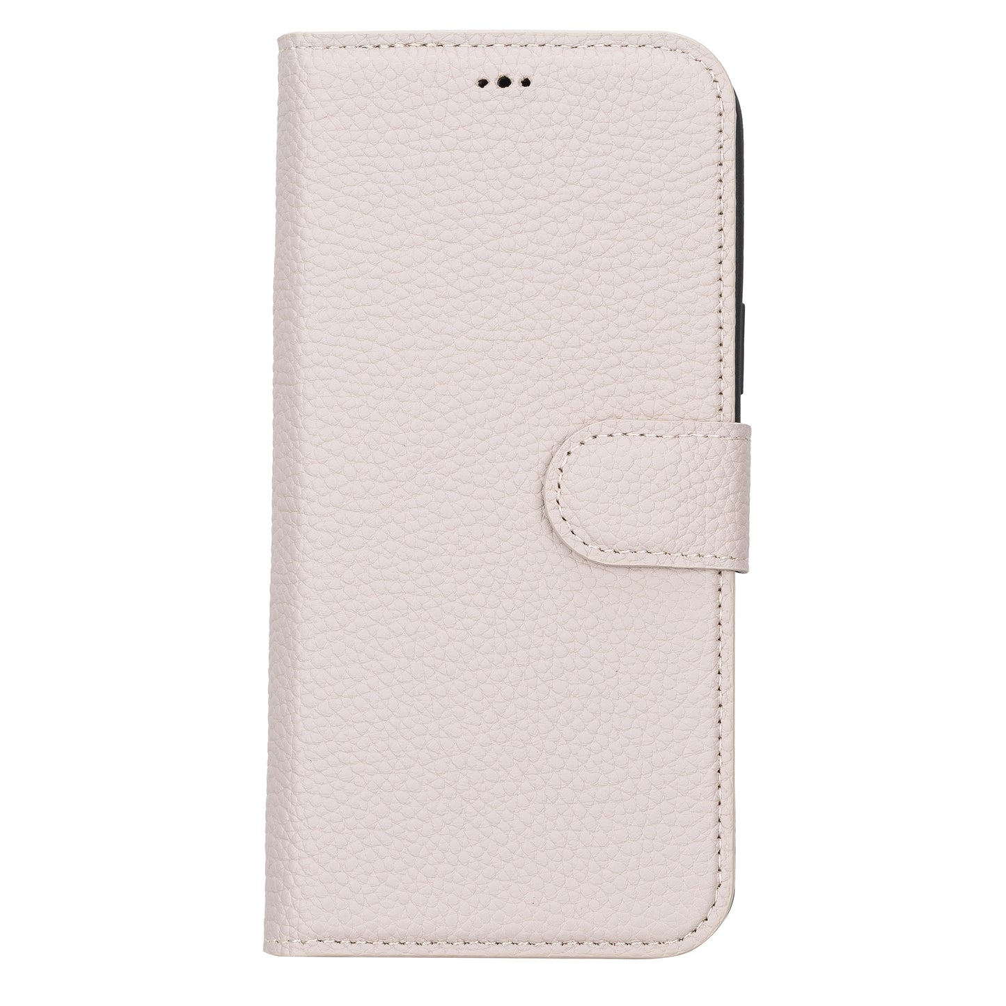 iPhone 14 Plus (6.7") Leather MagSafe RFID Detachable Wallet Case - Beige