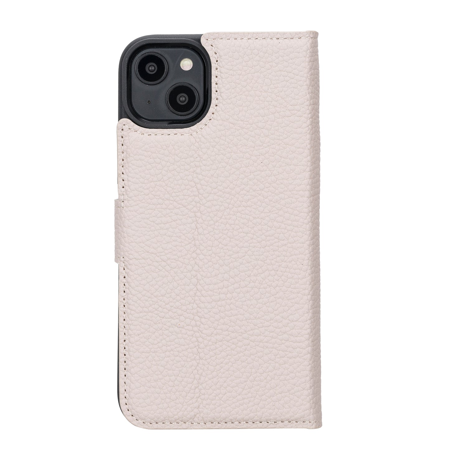 iPhone 14 Plus (6.7") Leather MagSafe RFID Detachable Wallet Case - Beige