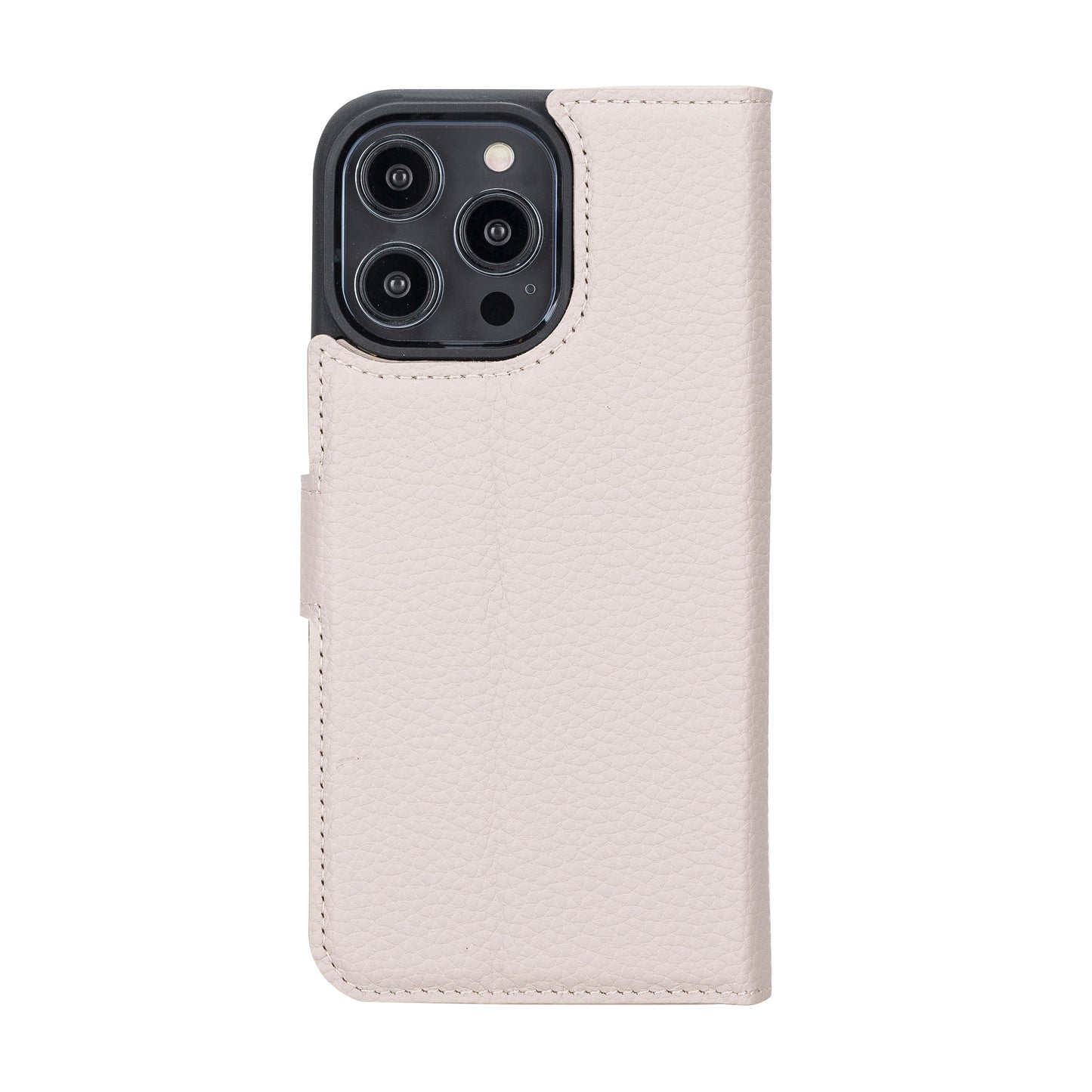 iPhone 14 Pro Max (6.7") Leather MagSafe RFID Detachable Wallet Case - Beige