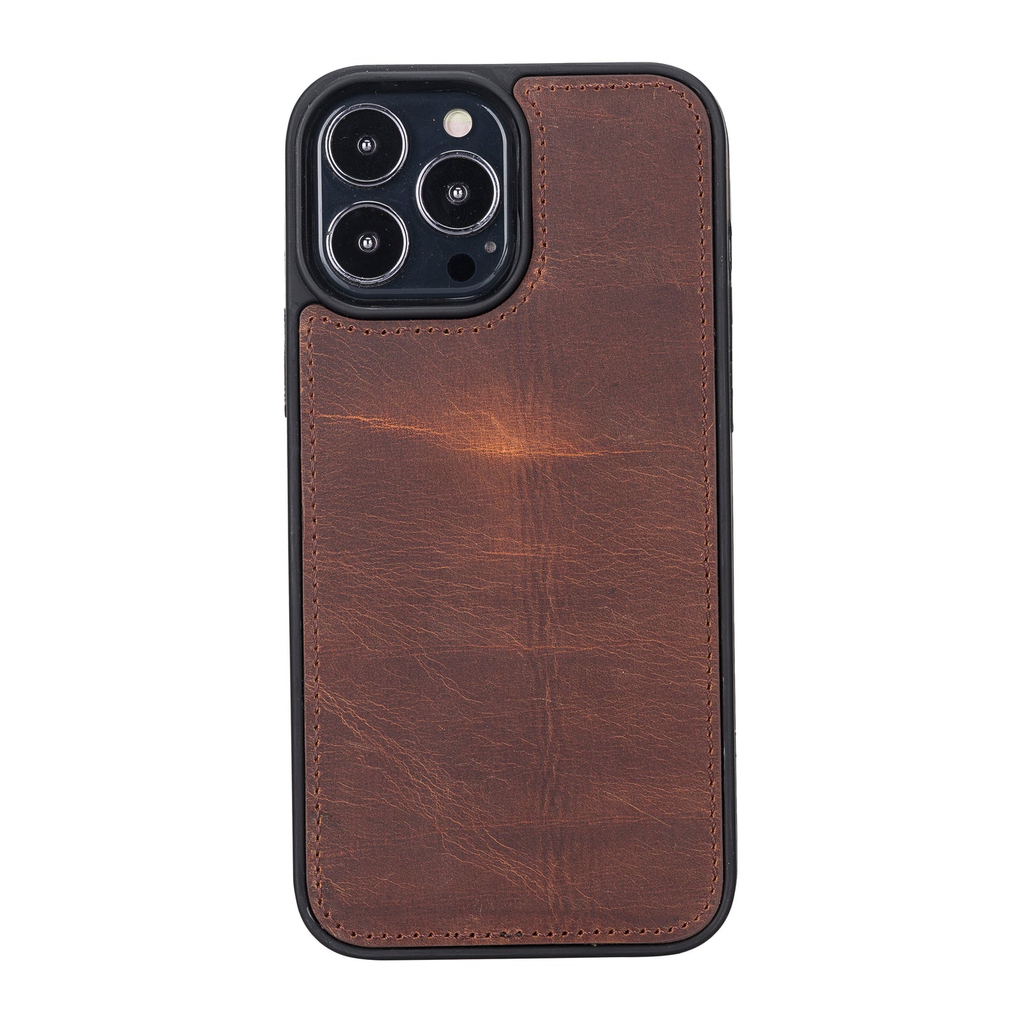 iPhone 13 Pro Max (6.7") Leather MagSafe RFID Magnetic Detachable Wallet Case - Teak Brown