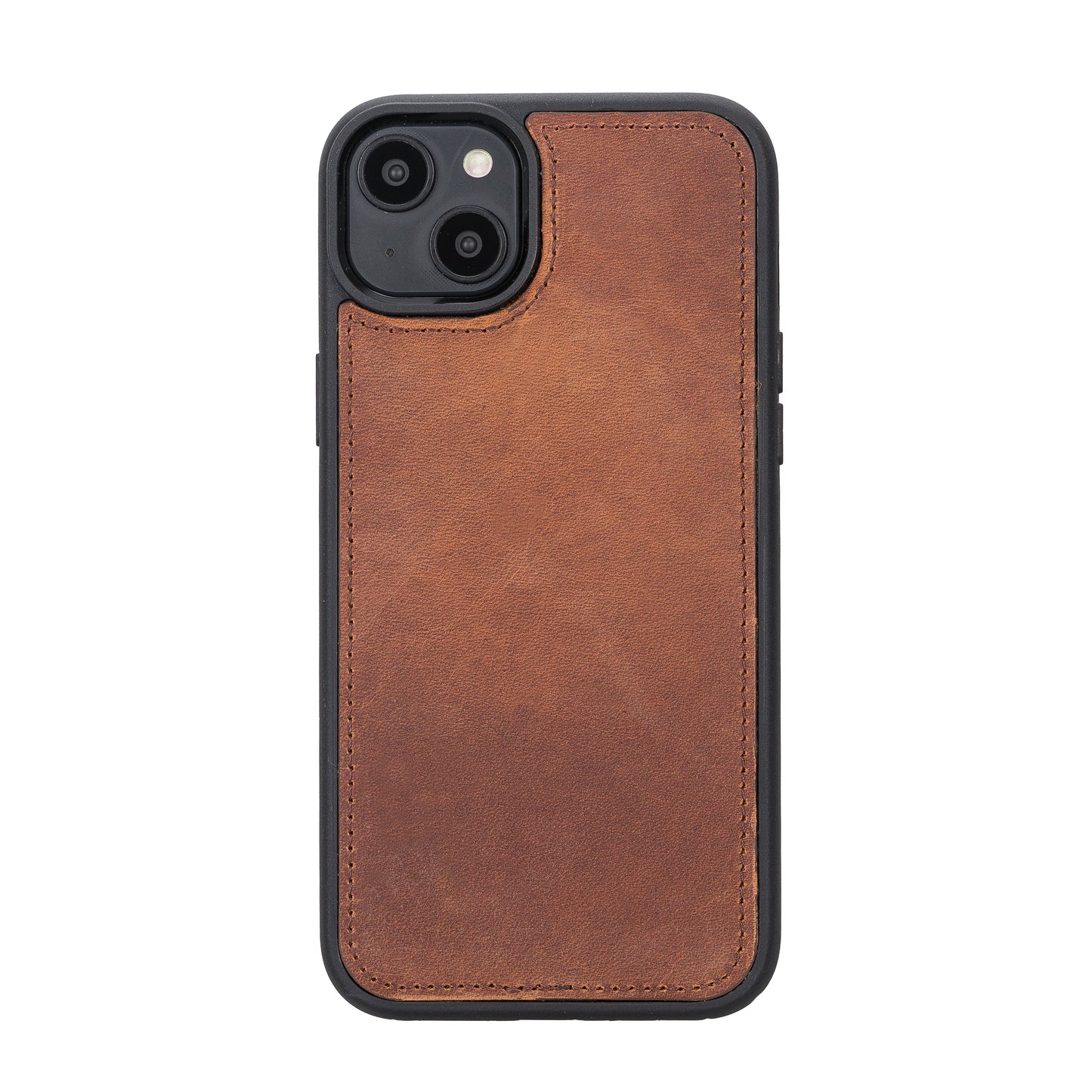 iPhone 14 Plus (6.7") Leather MagSafe RFID Detachable Wallet Case - Teak Brown