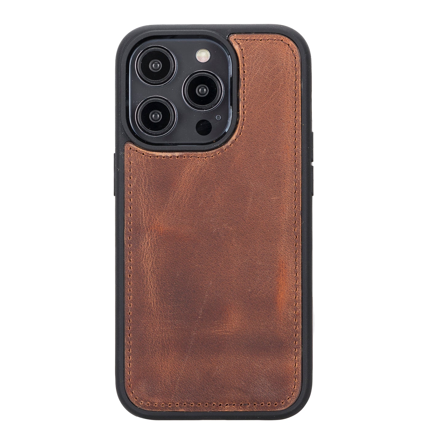 iPhone 14 Pro (6.1") Leather MagSafe RFID Detachable Wallet Case - Teak Brown