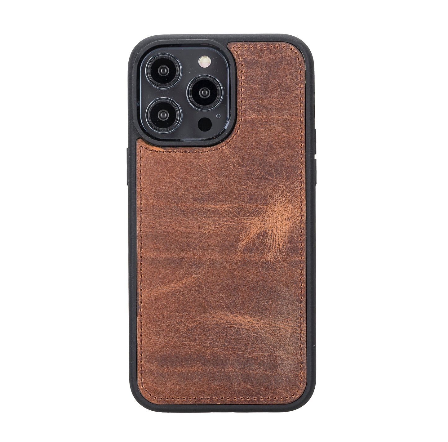 iPhone 14 Pro Max (6.7") Leather MagSafe RFID Detachable Wallet Case - Teak Brown
