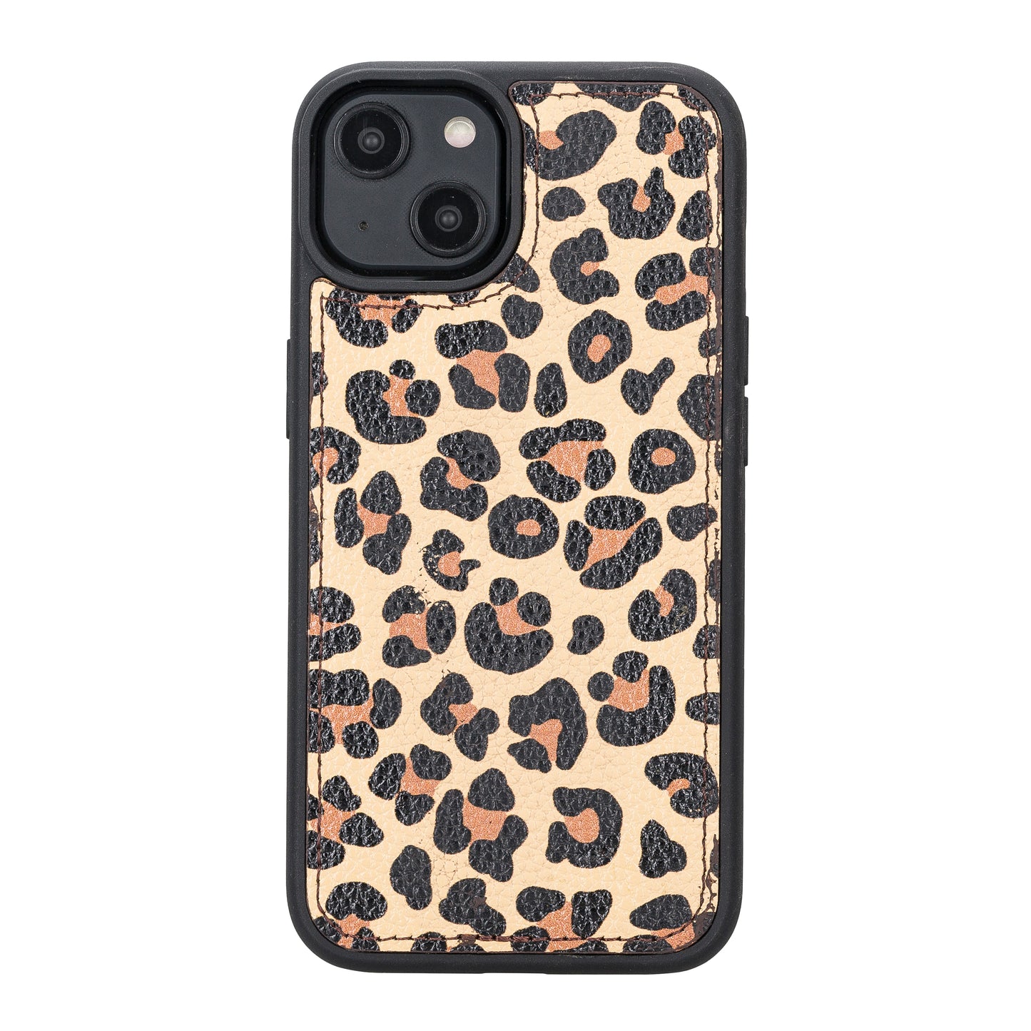 iPhone 14 (6.1") Leather MagSafe RFID Detachable Wallet Case - Leopard