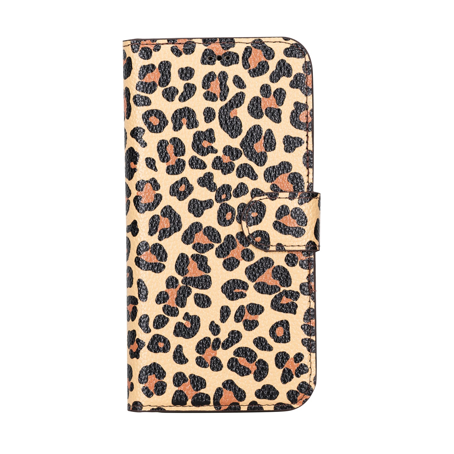 iPhone 14 Plus (6.7") Leather MagSafe RFID Detachable Wallet Case - Leopard